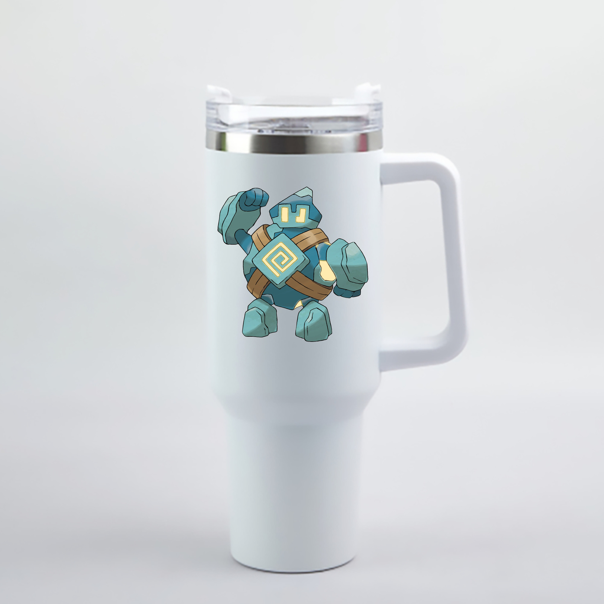 （画像用） ポケットモンスター Pokémon 1200mL車用タンブラー - クリスタルステッカー（プラスチックストロー付き）