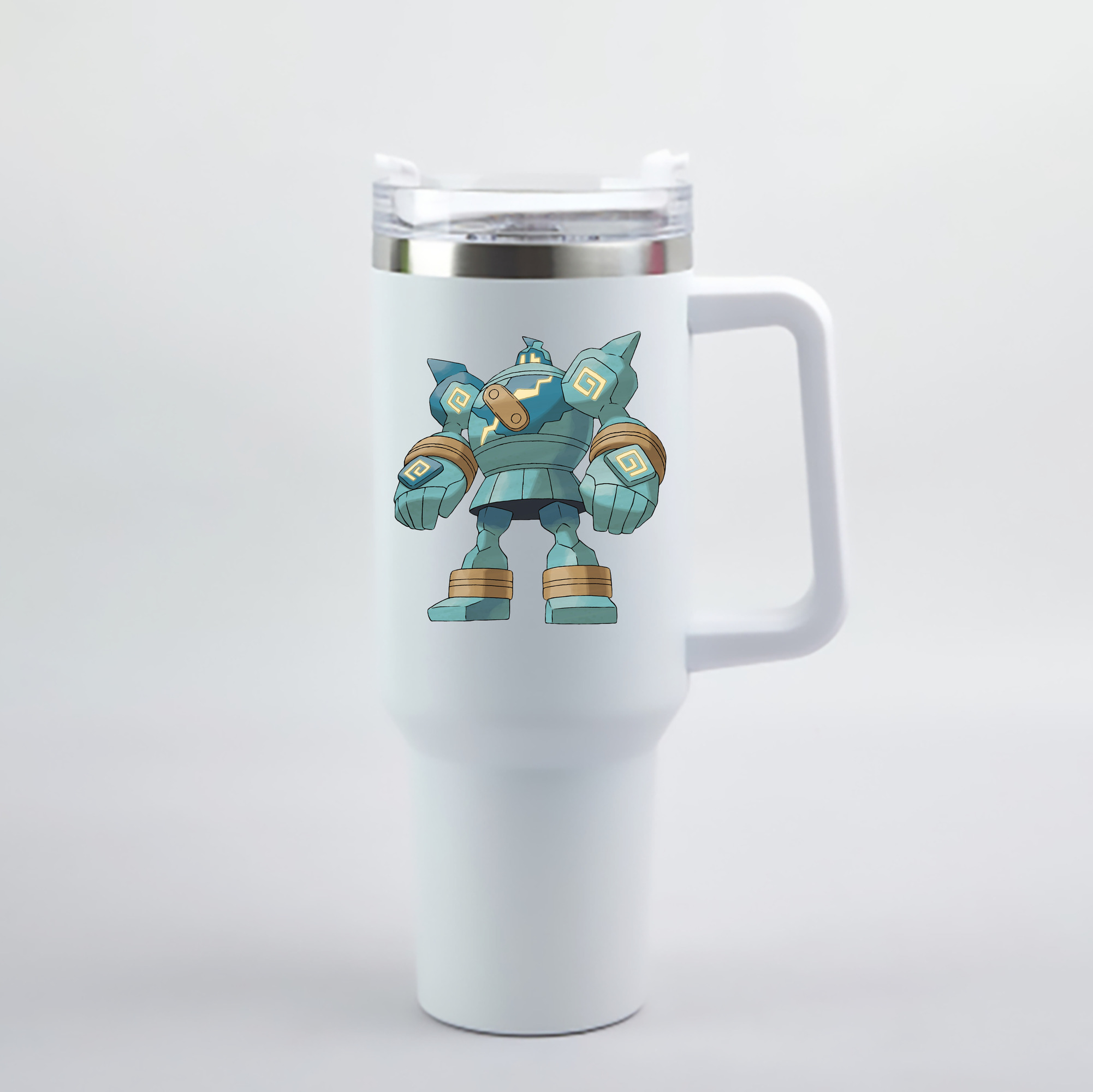 （画像用） ポケットモンスター Pokémon 1200mL車用タンブラー - クリスタルステッカー（プラスチックストロー付き）