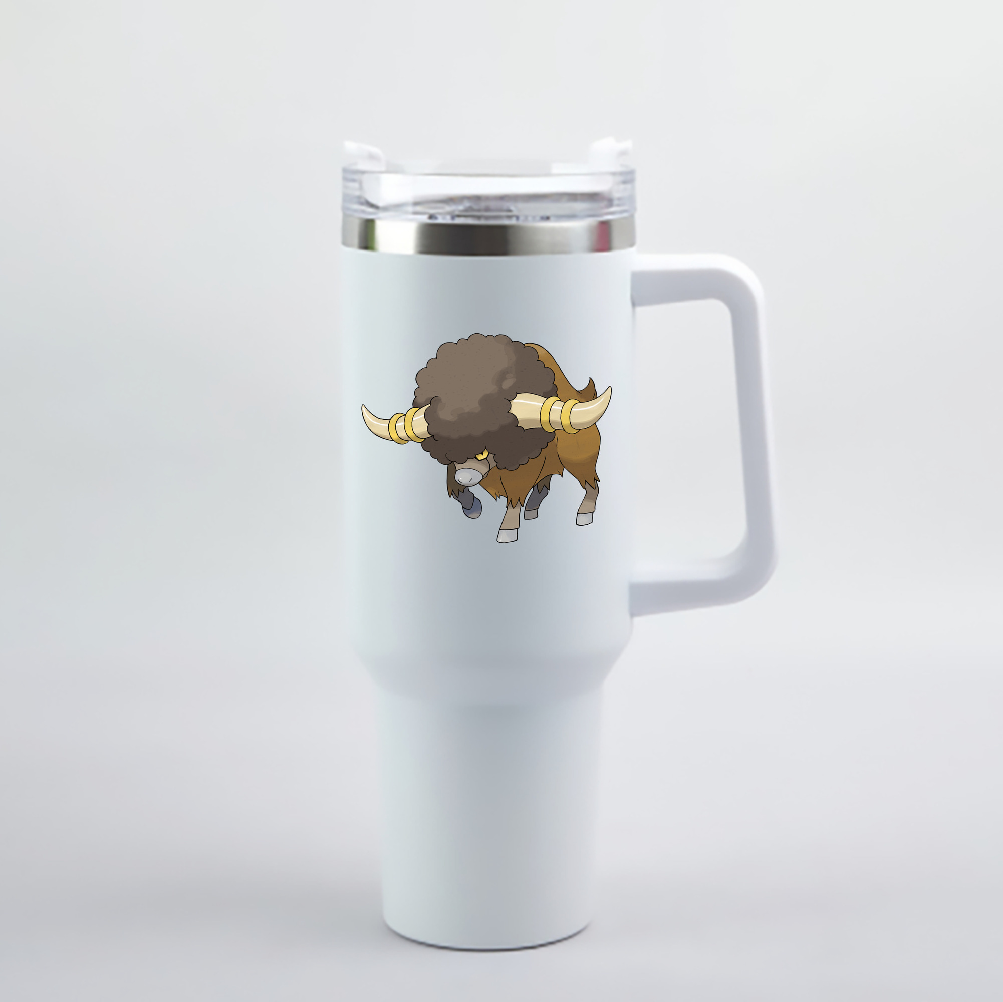 （画像用） ポケットモンスター Pokémon 1200mL車用タンブラー - クリスタルステッカー（プラスチックストロー付き）