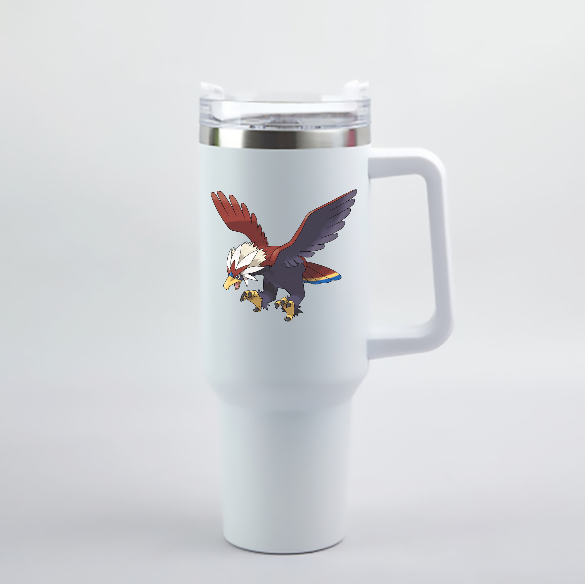 （画像用） ポケットモンスター Pokémon 1200mL車用タンブラー - クリスタルステッカー（プラスチックストロー付き）