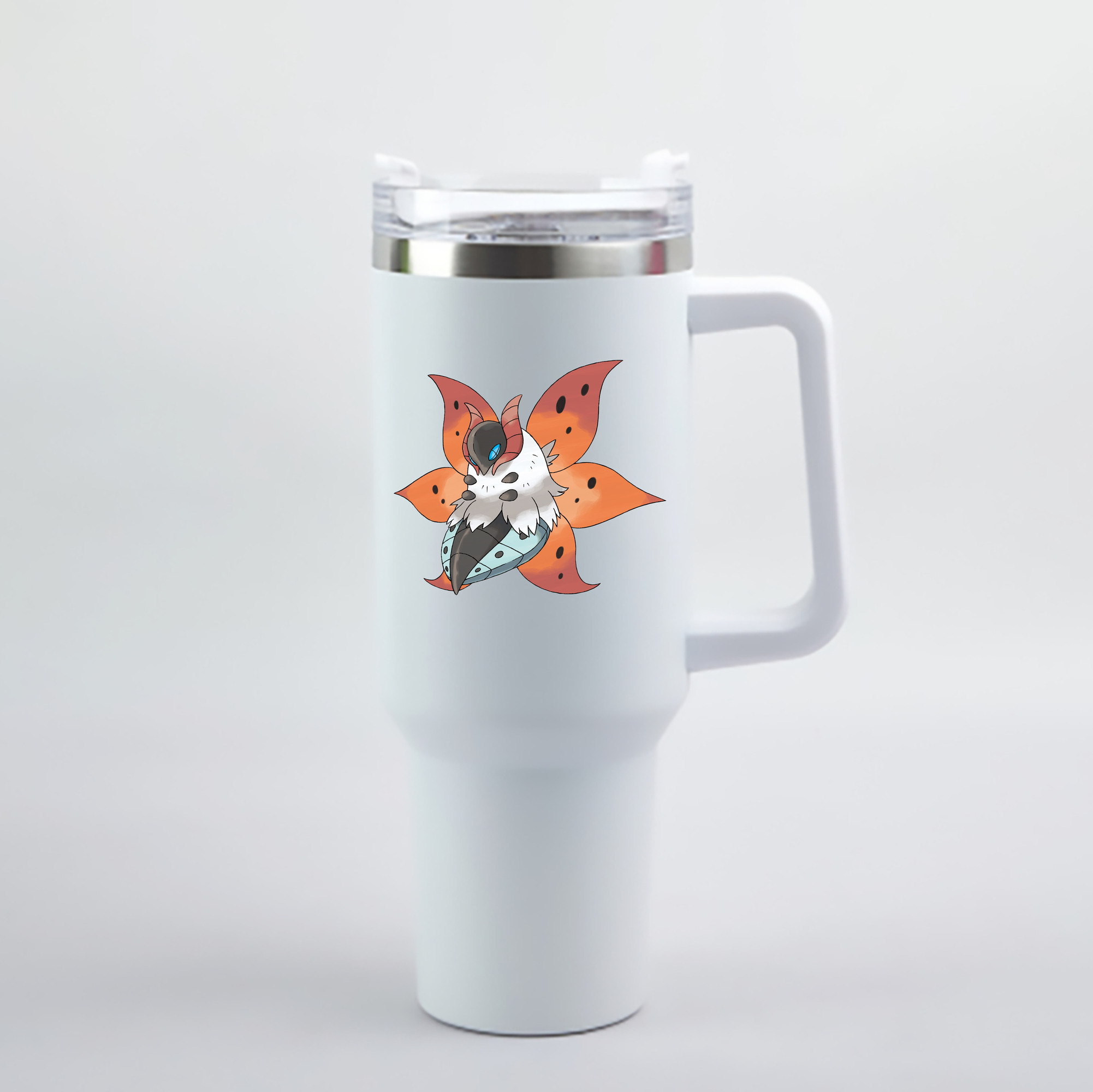 （画像用） ポケットモンスター Pokémon 1200mL車用タンブラー - クリスタルステッカー（プラスチックストロー付き）
