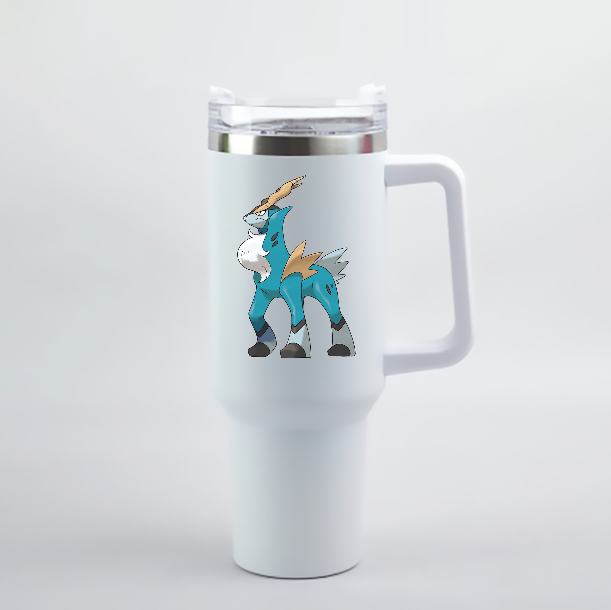 （画像用） ポケットモンスター Pokémon 1200mL車用タンブラー - クリスタルステッカー（プラスチックストロー付き）
