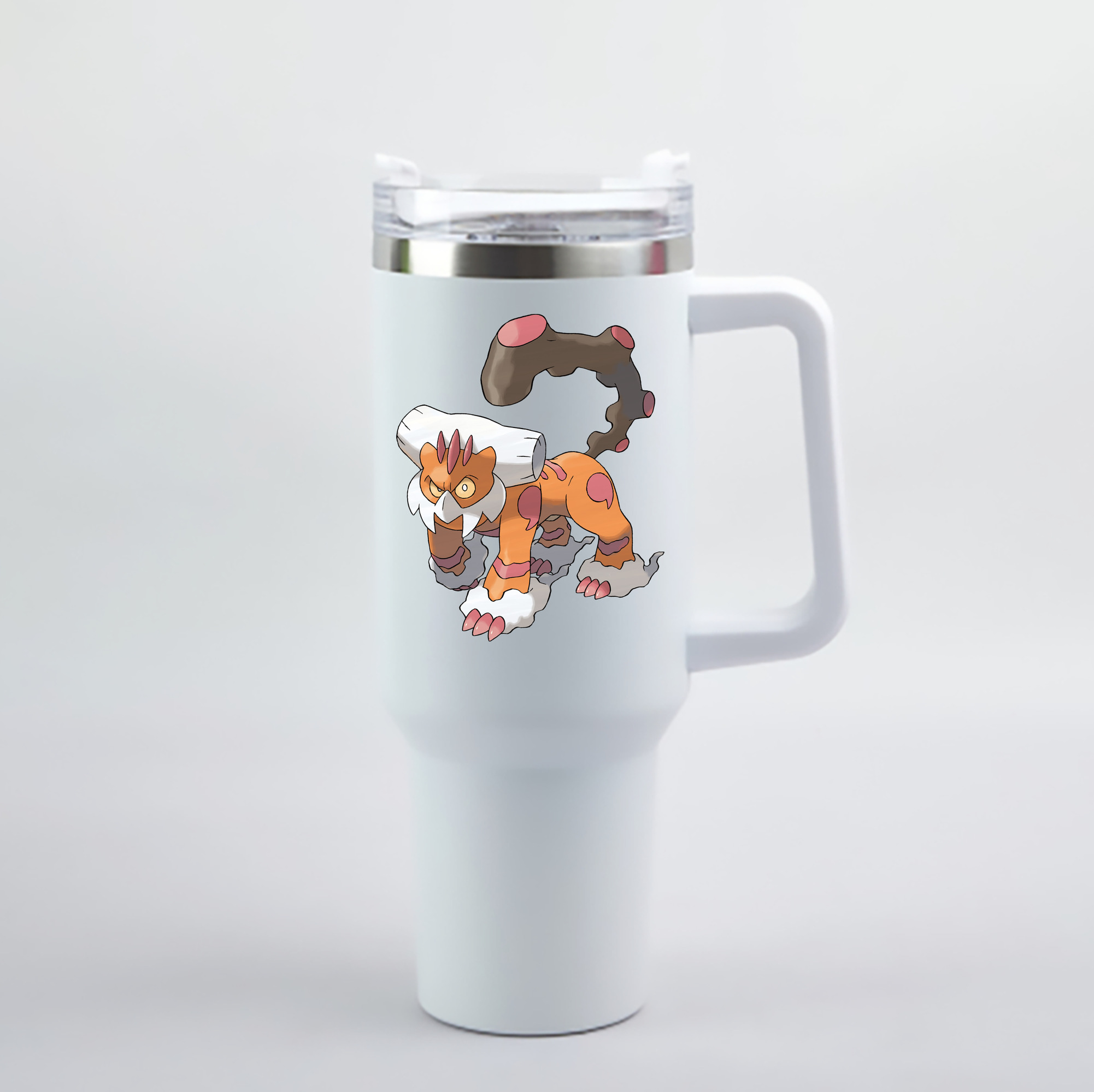 （画像用） ポケットモンスター Pokémon 1200mL車用タンブラー - クリスタルステッカー（プラスチックストロー付き）