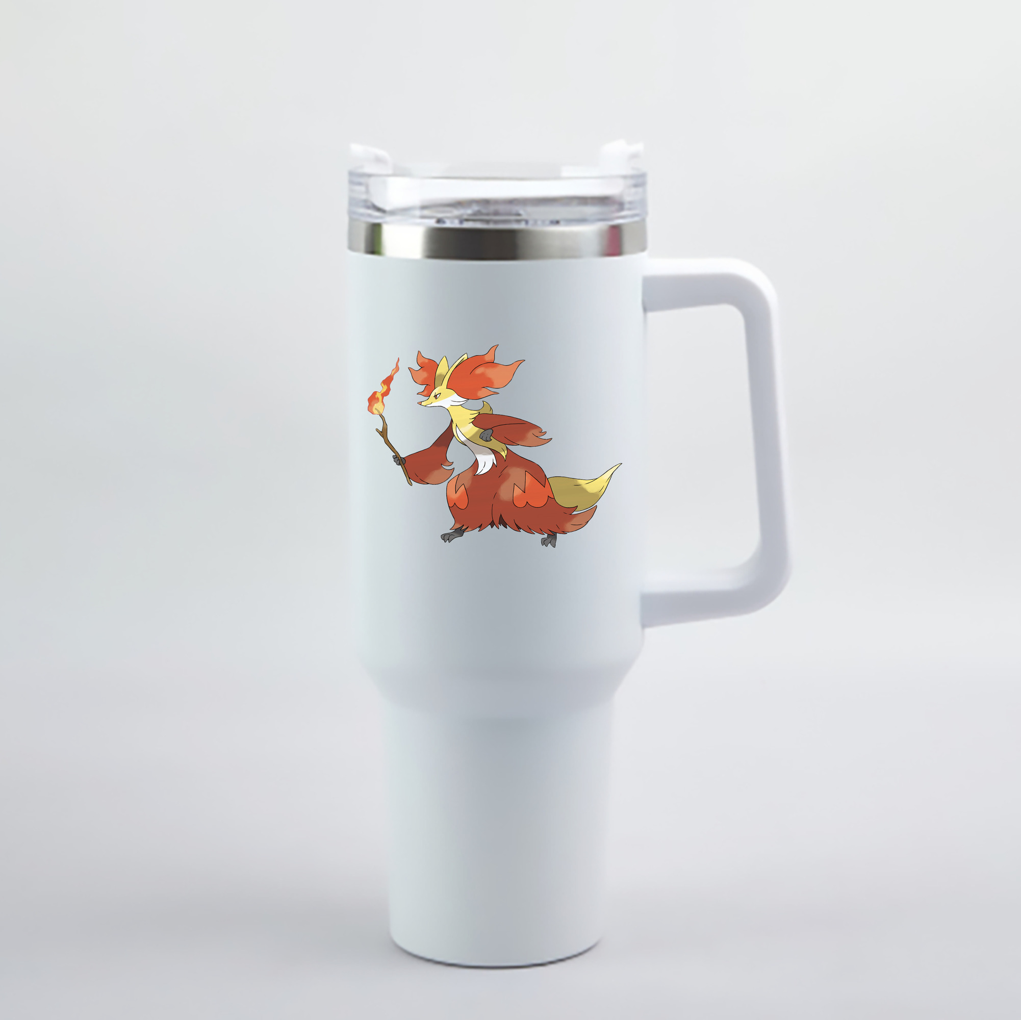 （画像用） ポケットモンスター Pokémon 1200mL車用タンブラー - クリスタルステッカー（プラスチックストロー付き）