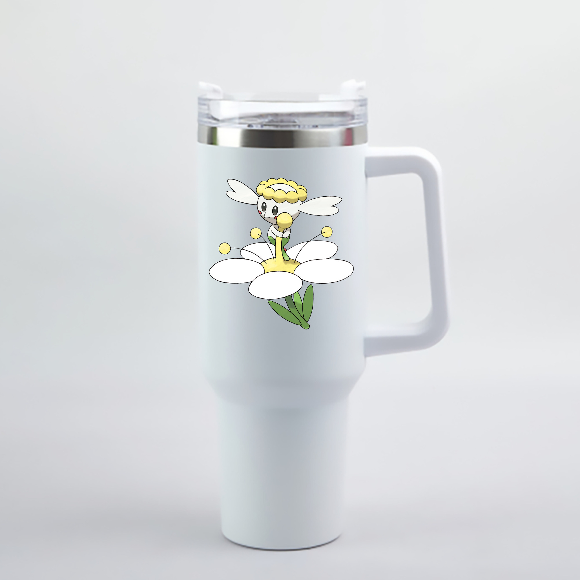 （画像用） ポケットモンスター Pokémon 1200mL車用タンブラー - クリスタルステッカー（プラスチックストロー付き）
