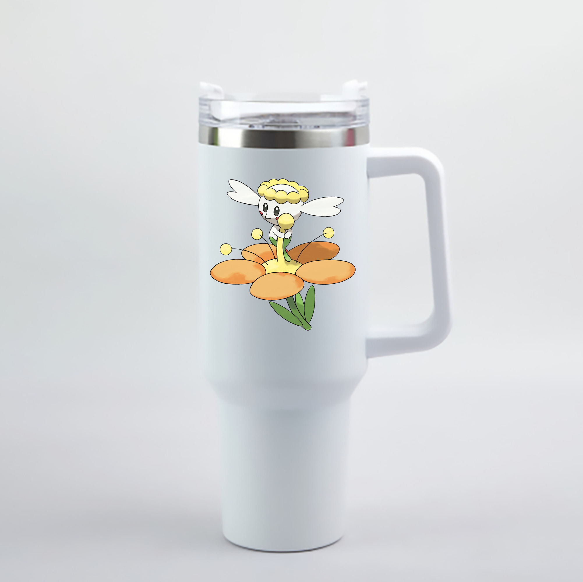 （画像用） ポケットモンスター Pokémon 1200mL車用タンブラー - クリスタルステッカー（プラスチックストロー付き）