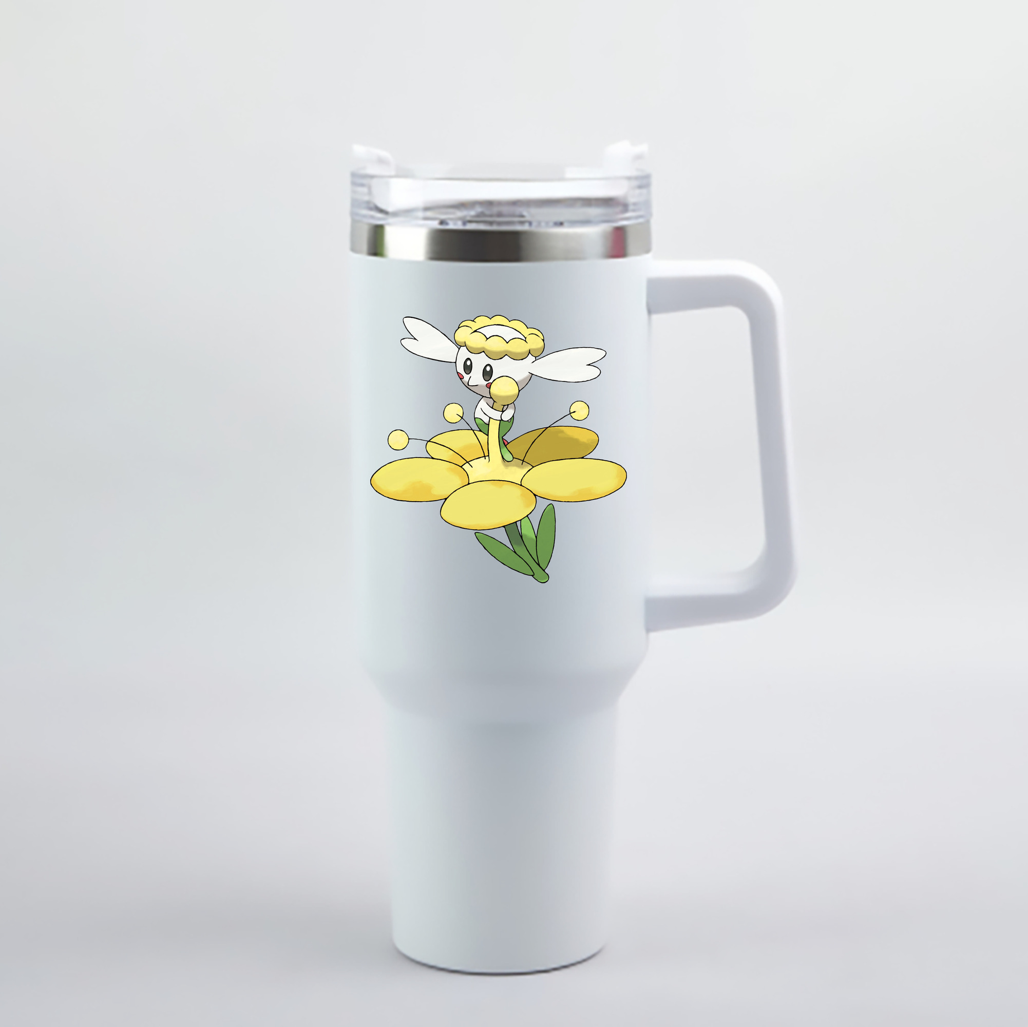 （画像用） ポケットモンスター Pokémon 1200mL車用タンブラー - クリスタルステッカー（プラスチックストロー付き）