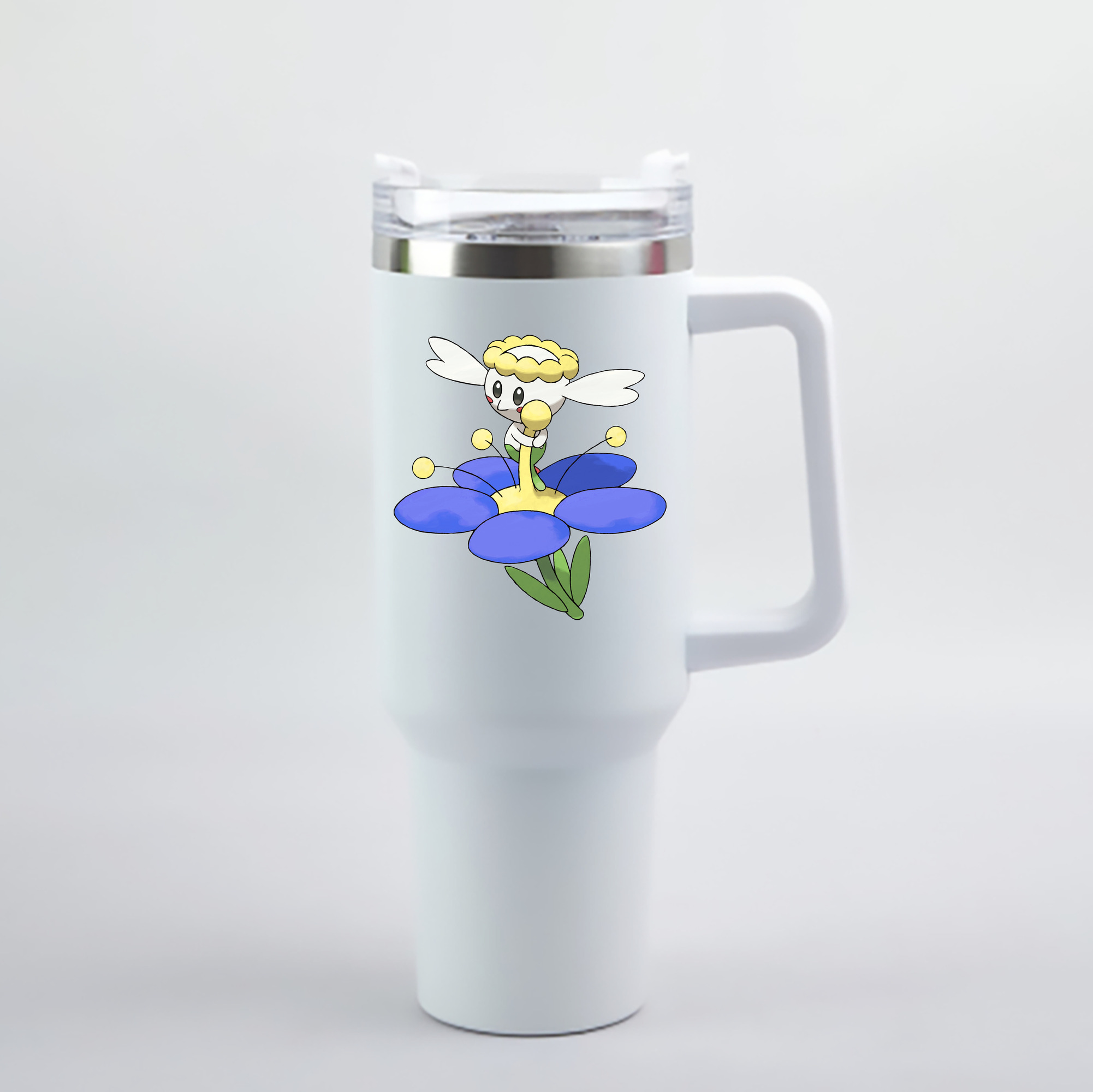 （画像用） ポケットモンスター Pokémon 1200mL車用タンブラー - クリスタルステッカー（プラスチックストロー付き）