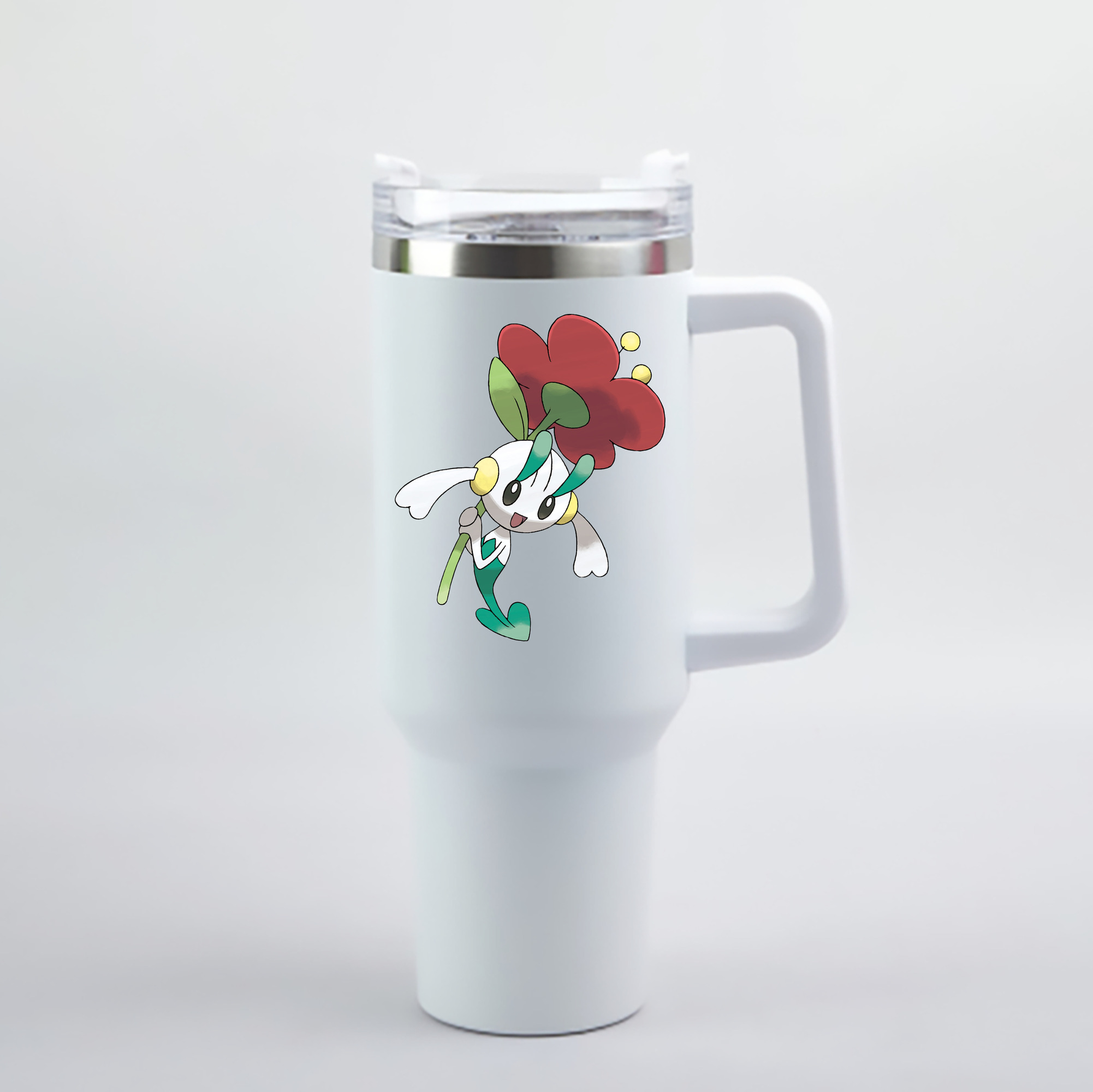 （画像用） ポケットモンスター Pokémon 1200mL車用タンブラー - クリスタルステッカー（プラスチックストロー付き）