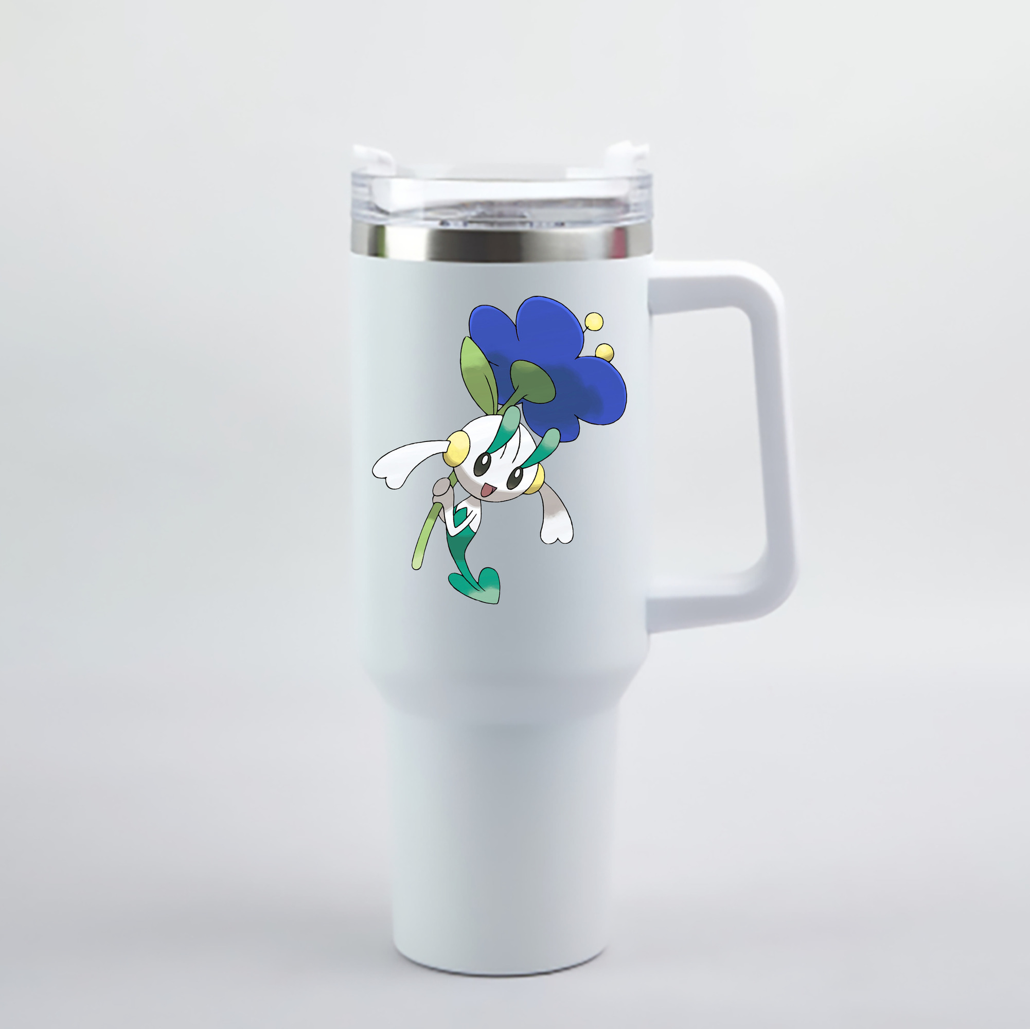（画像用） ポケットモンスター Pokémon 1200mL車用タンブラー - クリスタルステッカー（プラスチックストロー付き）