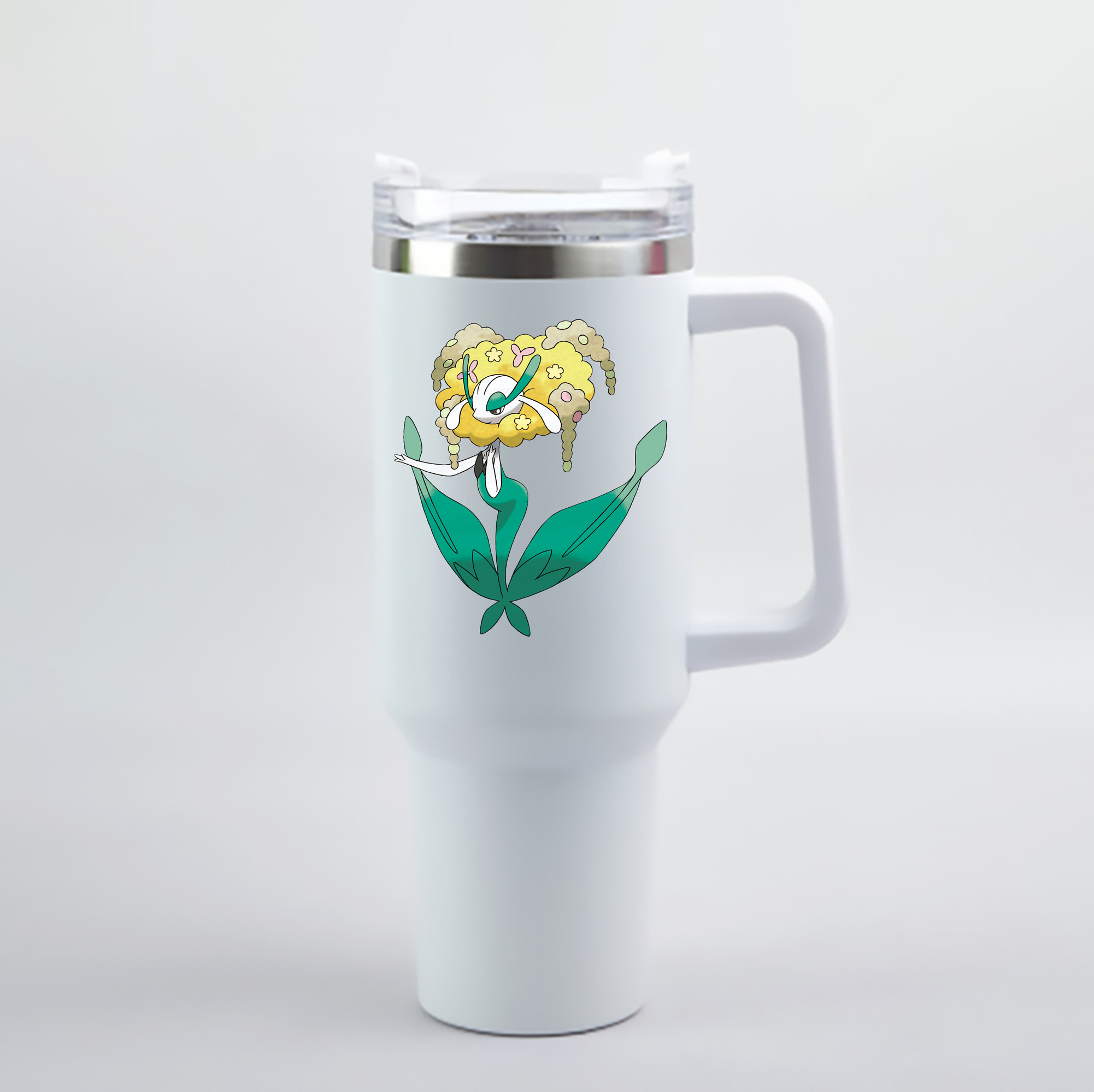 （画像用） ポケットモンスター Pokémon 1200mL車用タンブラー - クリスタルステッカー（プラスチックストロー付き）
