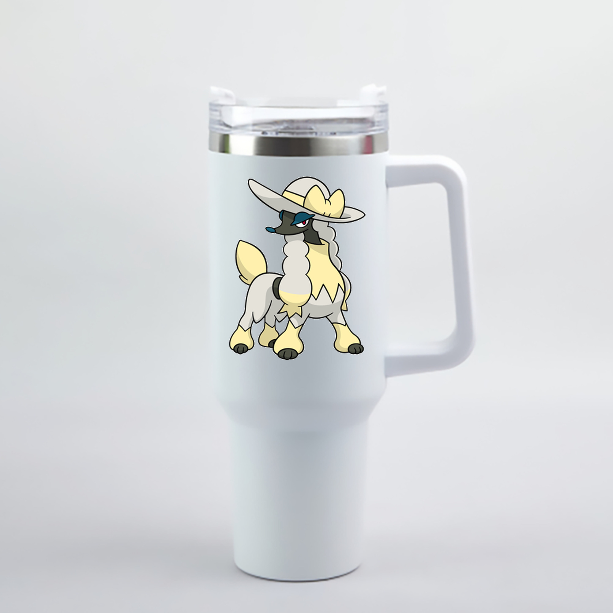 （画像用） ポケットモンスター Pokémon 1200mL車用タンブラー - クリスタルステッカー（プラスチックストロー付き）
