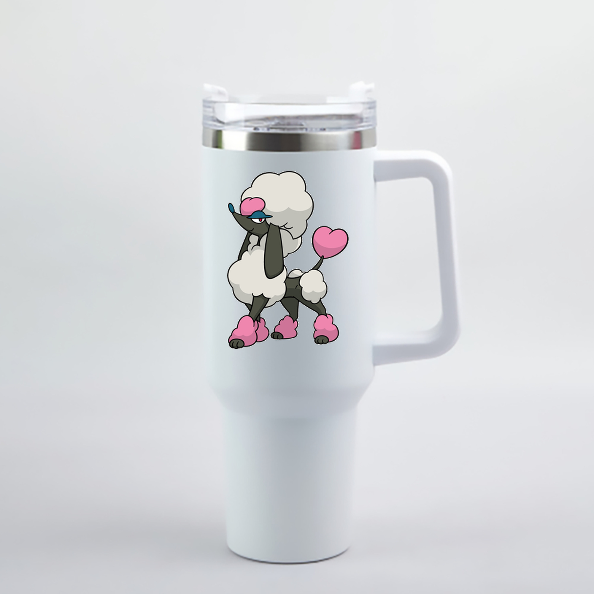 （画像用） ポケットモンスター Pokémon 1200mL車用タンブラー - クリスタルステッカー（プラスチックストロー付き）