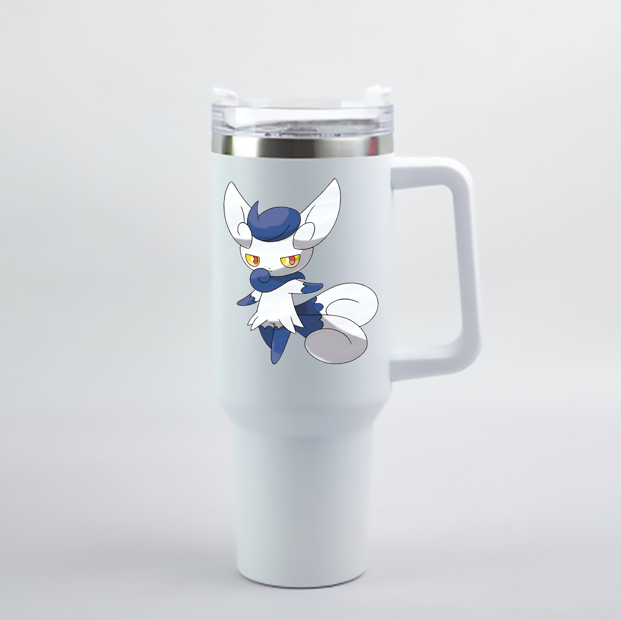（画像用） ポケットモンスター Pokémon 1200mL車用タンブラー - クリスタルステッカー（プラスチックストロー付き）