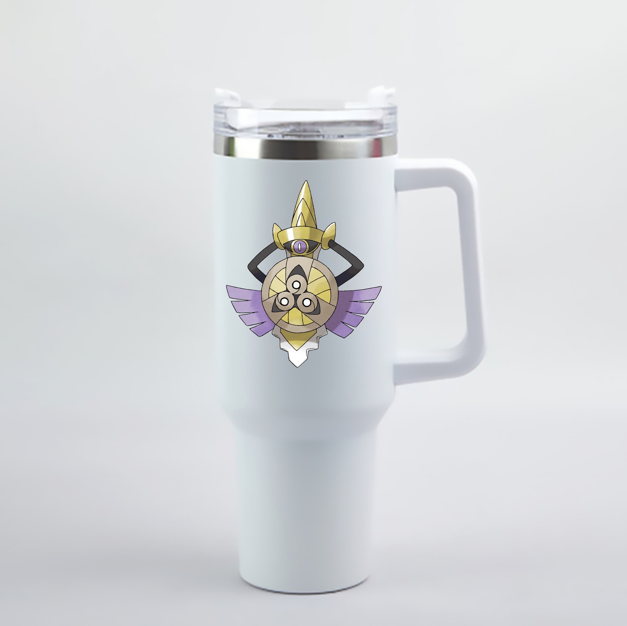 （画像用） ポケットモンスター Pokémon 1200mL車用タンブラー - クリスタルステッカー（プラスチックストロー付き）