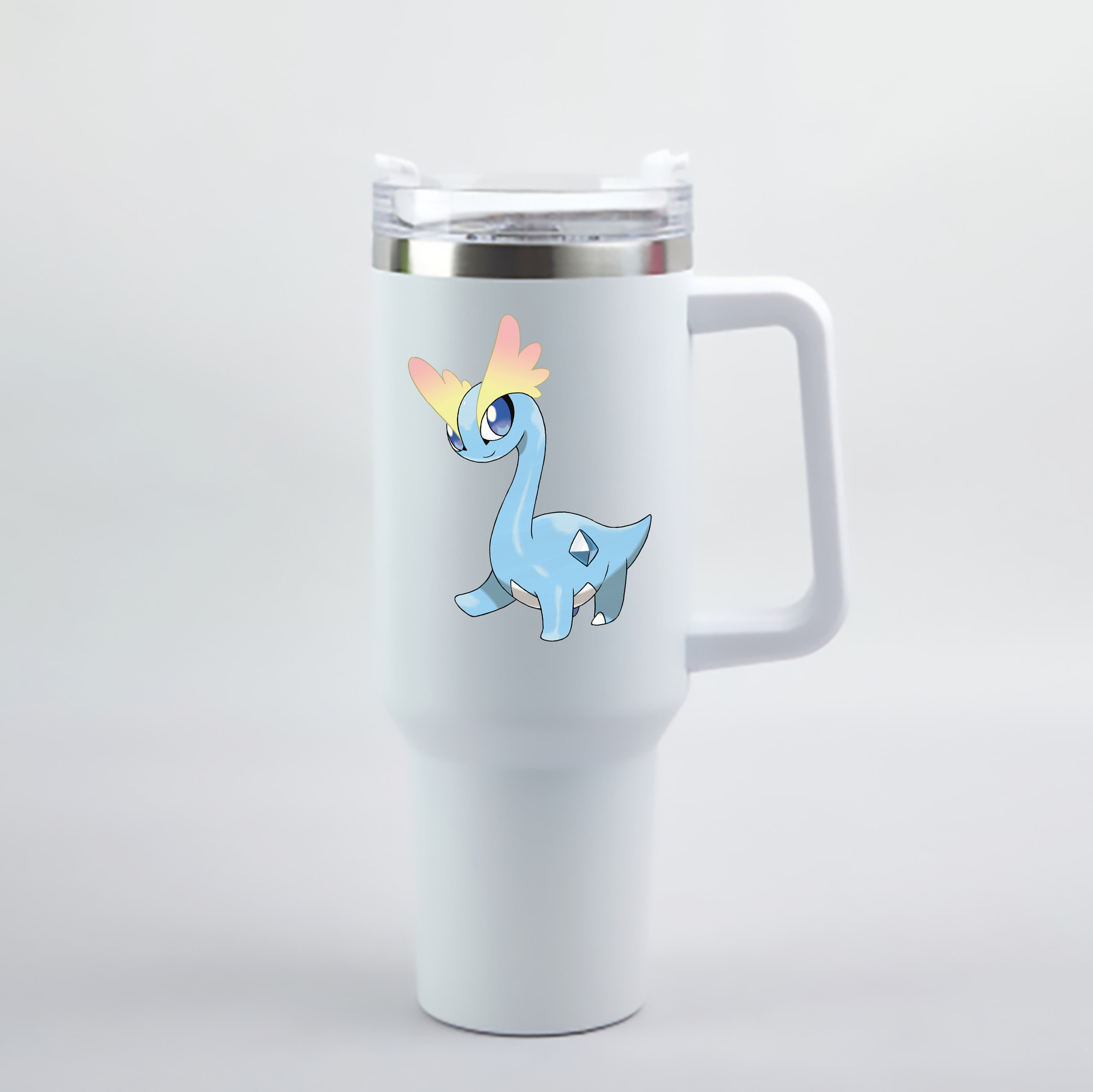（画像用） ポケットモンスター Pokémon 1200mL車用タンブラー - クリスタルステッカー（プラスチックストロー付き）