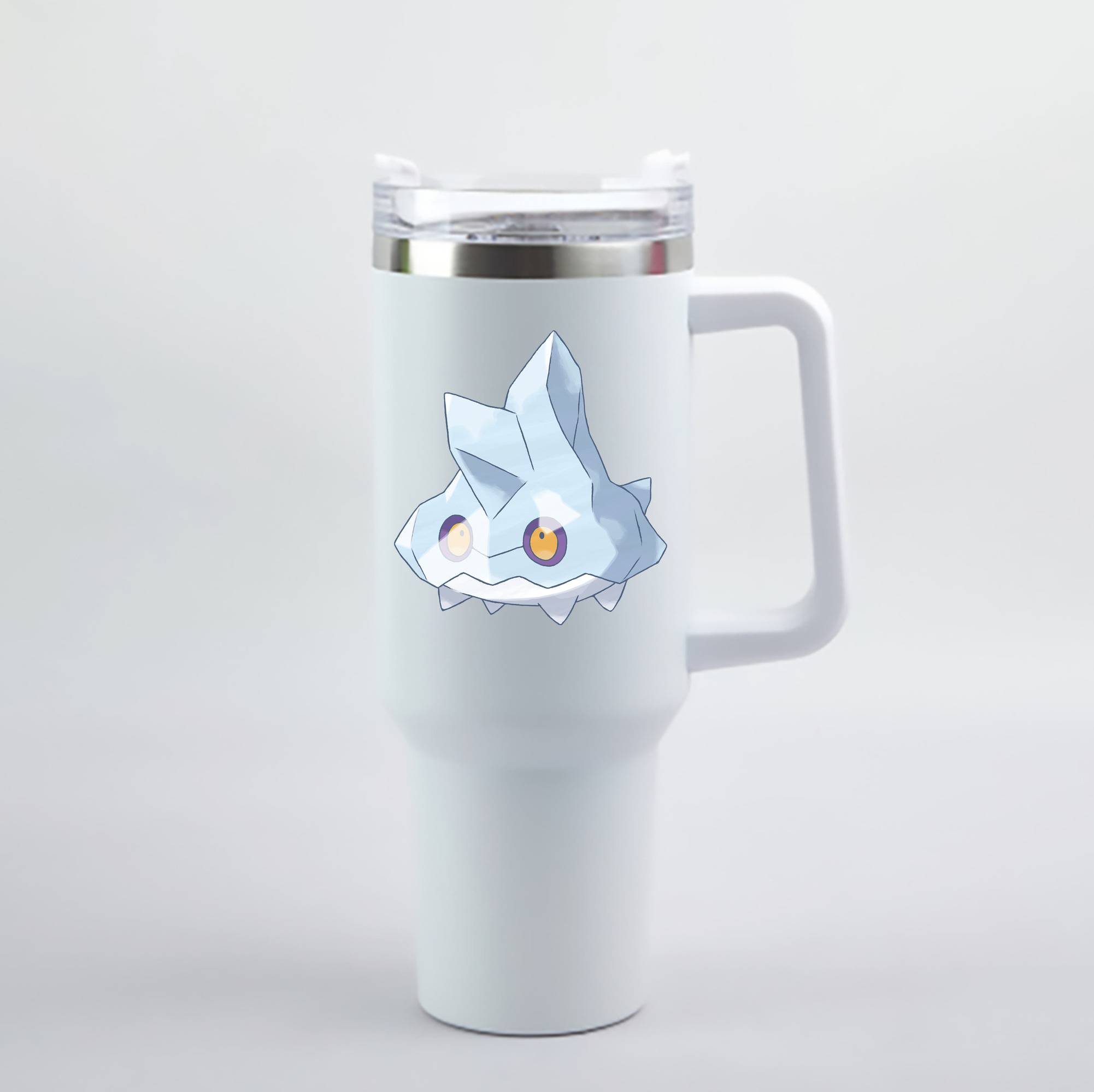 （画像用） ポケットモンスター Pokémon 1200mL車用タンブラー - クリスタルステッカー（プラスチックストロー付き）