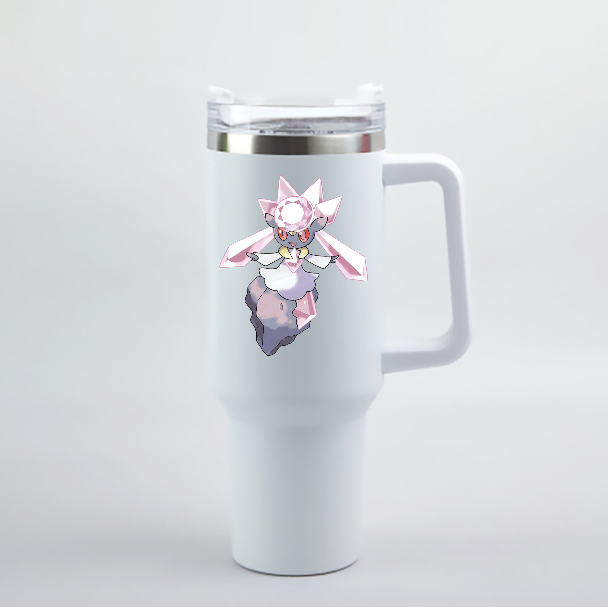 （画像用） ポケットモンスター Pokémon 1200mL車用タンブラー - クリスタルステッカー（プラスチックストロー付き）