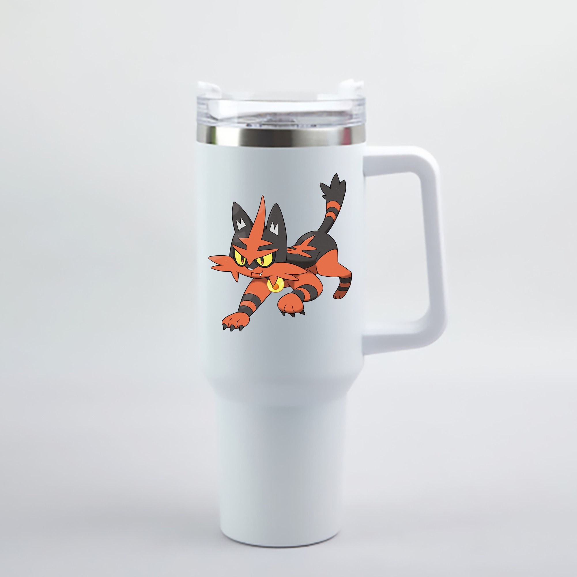 （画像用） ポケットモンスター Pokémon 1200mL車用タンブラー - クリスタルステッカー（プラスチックストロー付き）