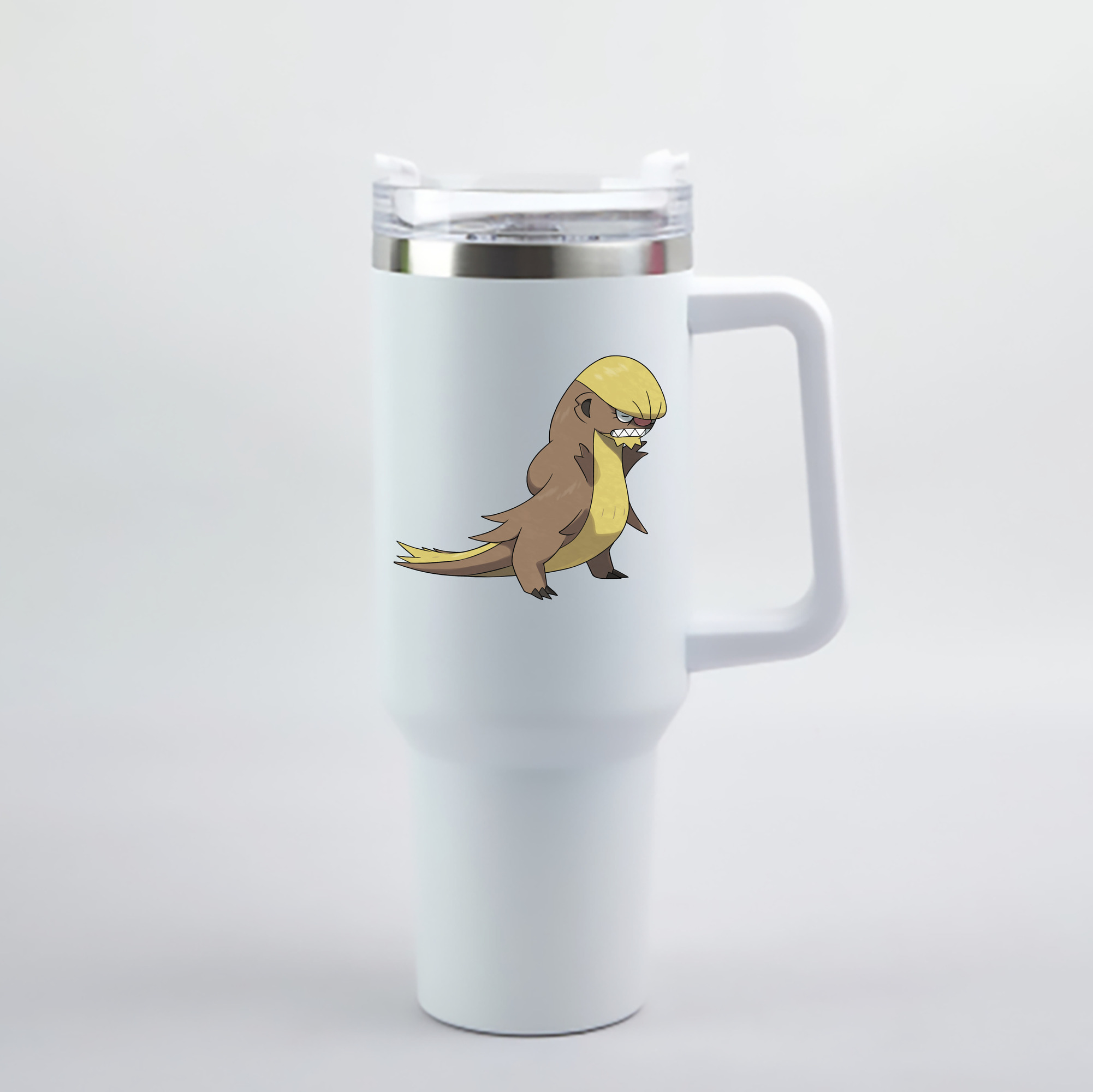 （画像用） ポケットモンスター Pokémon 1200mL車用タンブラー - クリスタルステッカー（プラスチックストロー付き）