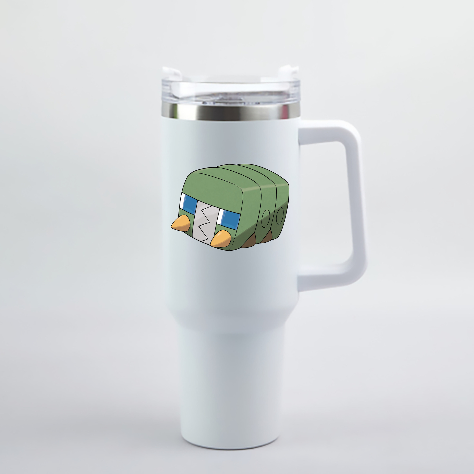 （画像用） ポケットモンスター Pokémon 1200mL車用タンブラー - クリスタルステッカー（プラスチックストロー付き）