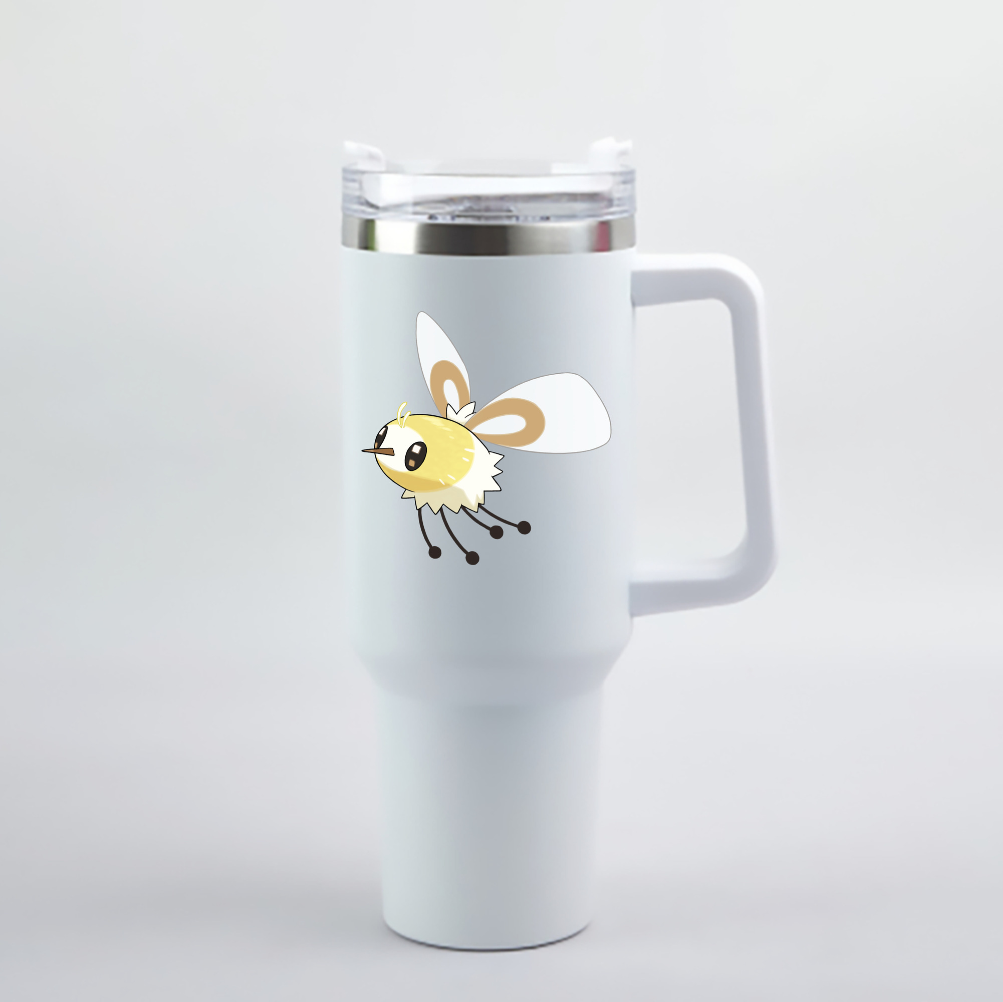 （画像用） ポケットモンスター Pokémon 1200mL車用タンブラー - クリスタルステッカー（プラスチックストロー付き）