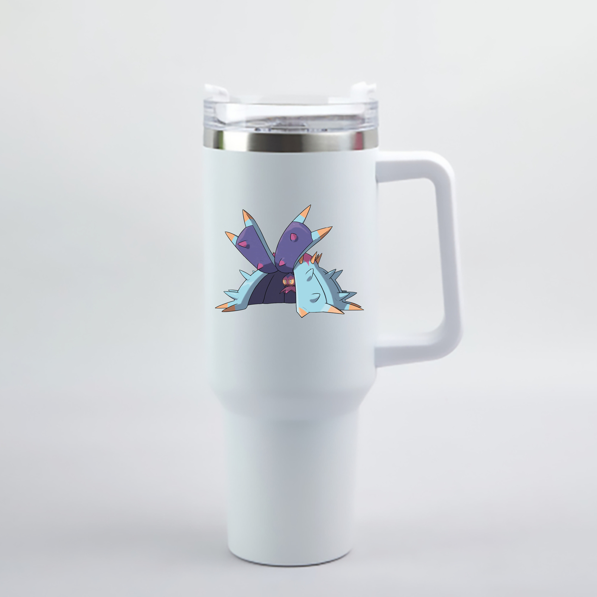 （画像用） ポケットモンスター Pokémon 1200mL車用タンブラー - クリスタルステッカー（プラスチックストロー付き）