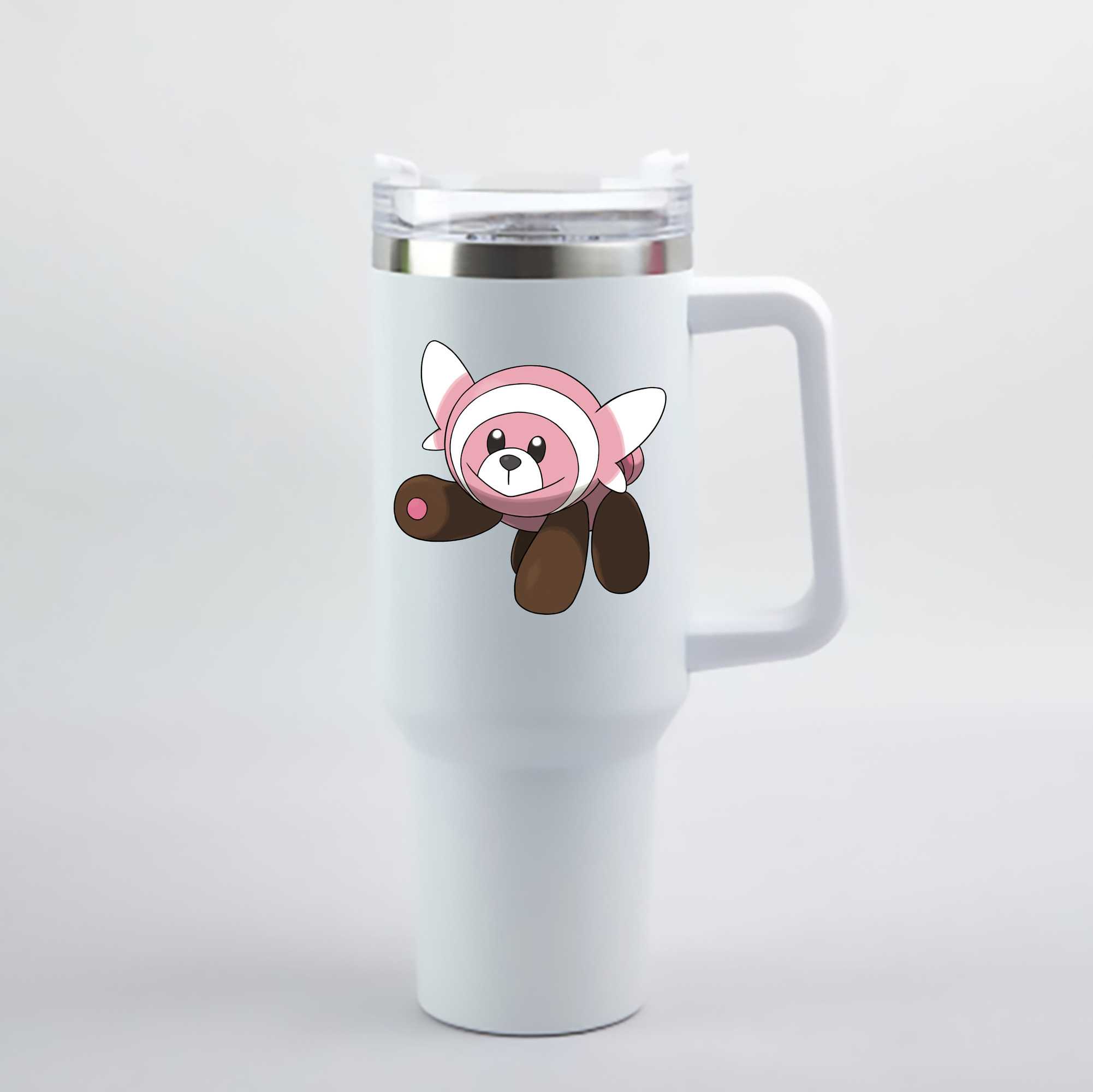 （画像用） ポケットモンスター Pokémon 1200mL車用タンブラー - クリスタルステッカー（プラスチックストロー付き）