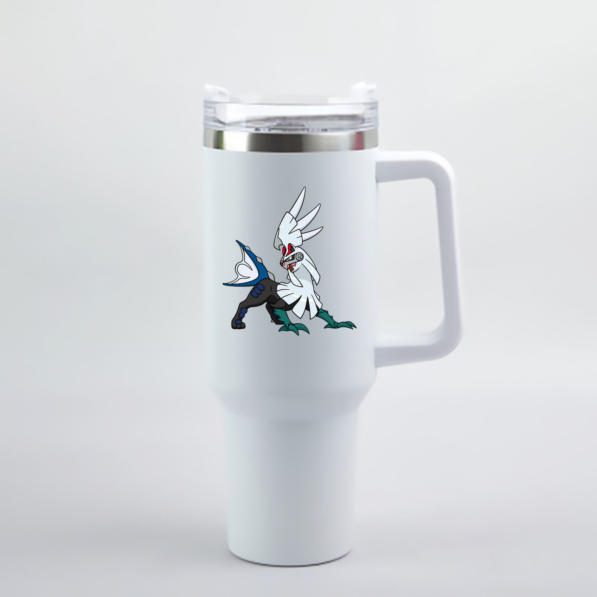 （画像用） ポケットモンスター Pokémon 1200mL車用タンブラー - クリスタルステッカー（プラスチックストロー付き）