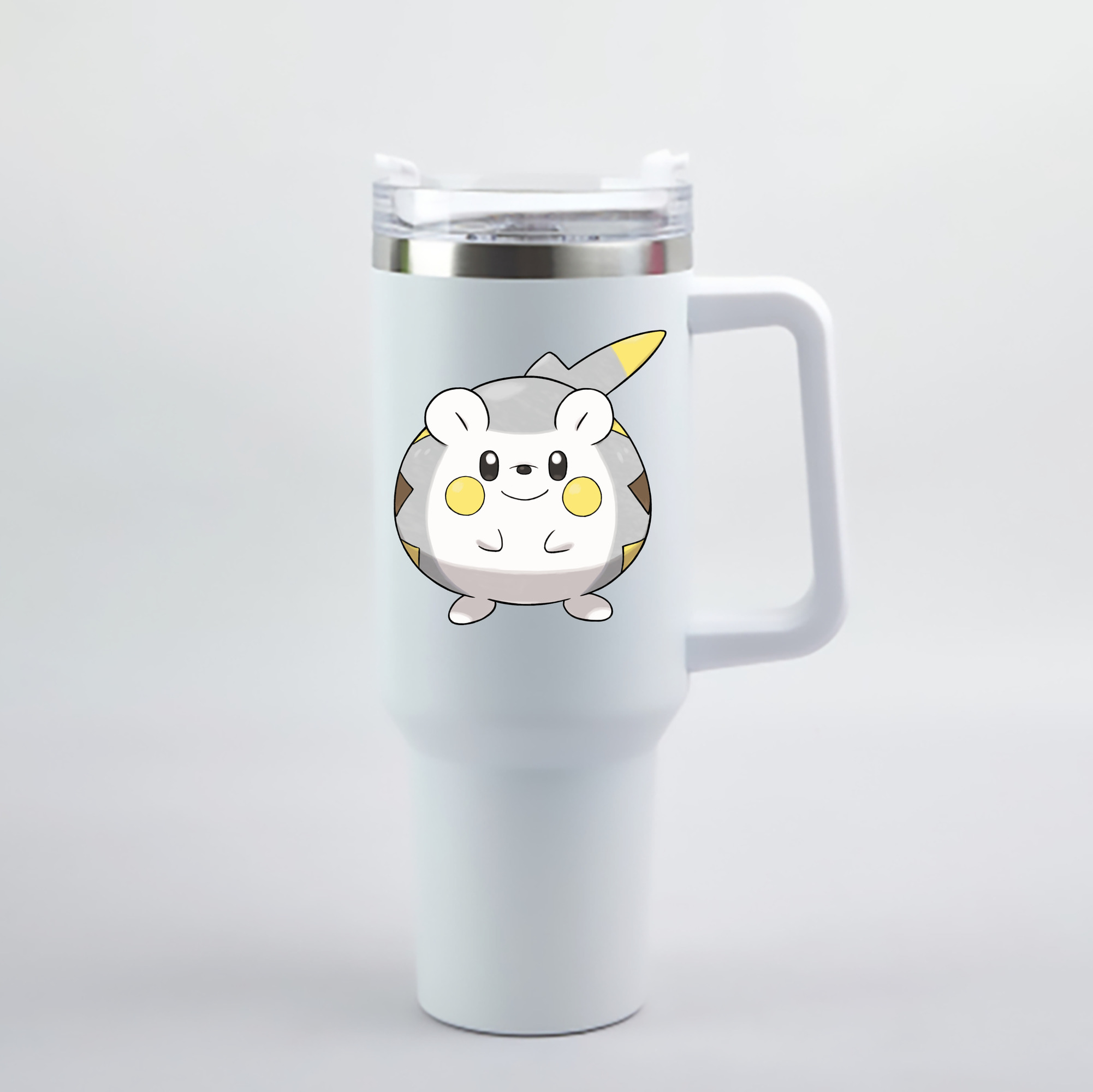 （画像用） ポケットモンスター Pokémon 1200mL車用タンブラー - クリスタルステッカー（プラスチックストロー付き）