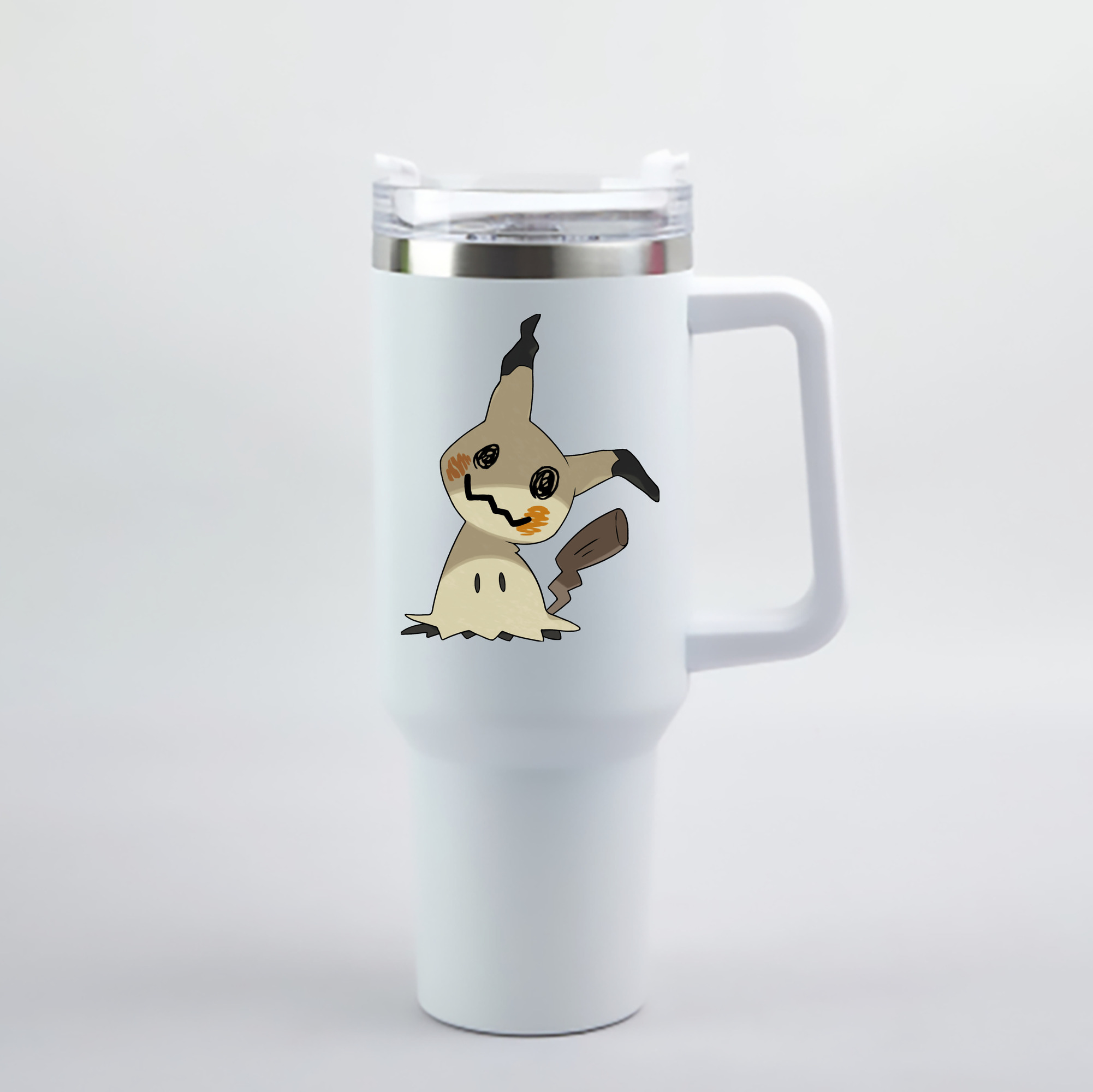 （画像用） ポケットモンスター Pokémon 1200mL車用タンブラー - クリスタルステッカー（プラスチックストロー付き）