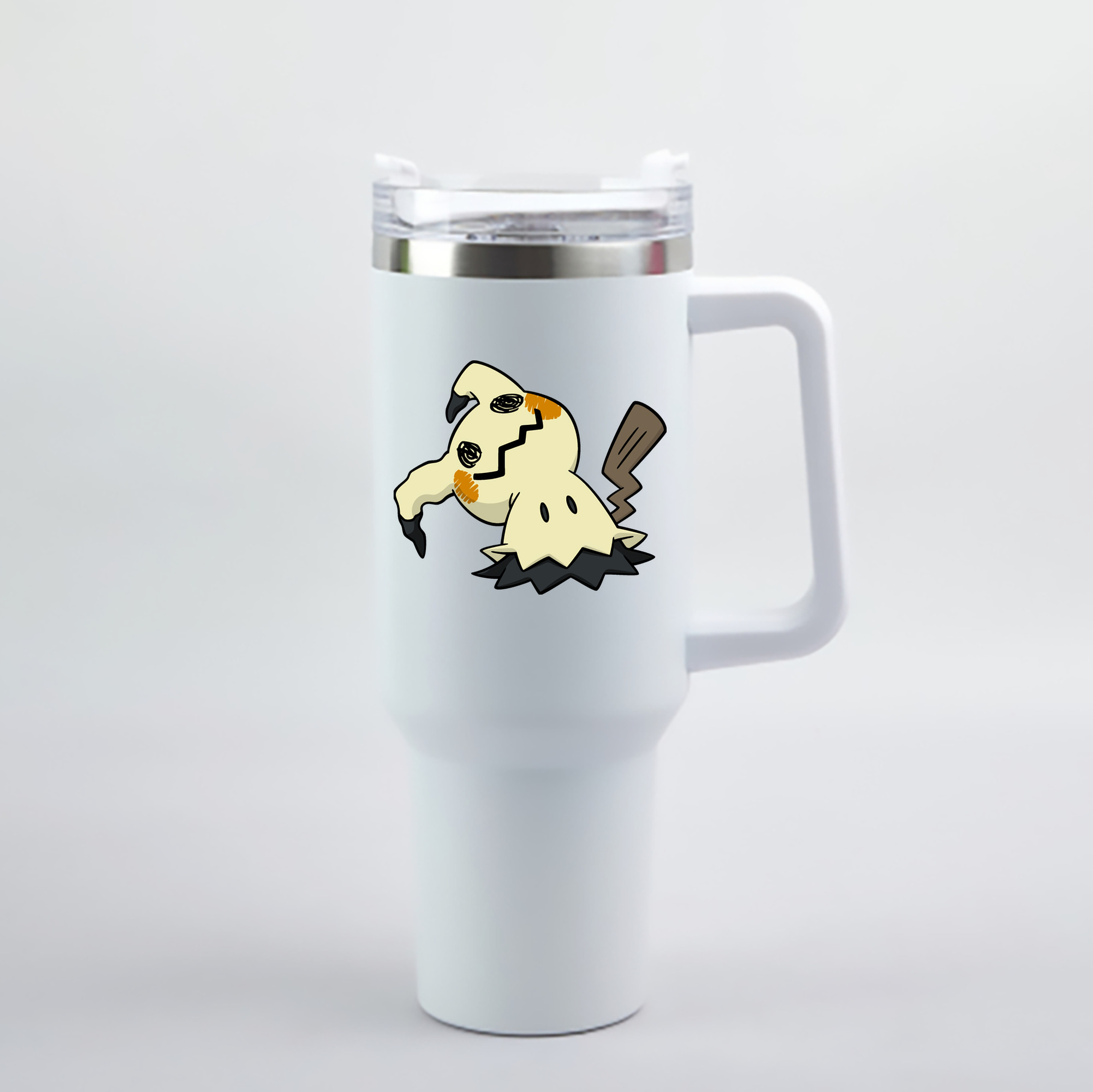 （画像用） ポケットモンスター Pokémon 1200mL車用タンブラー - クリスタルステッカー（プラスチックストロー付き）