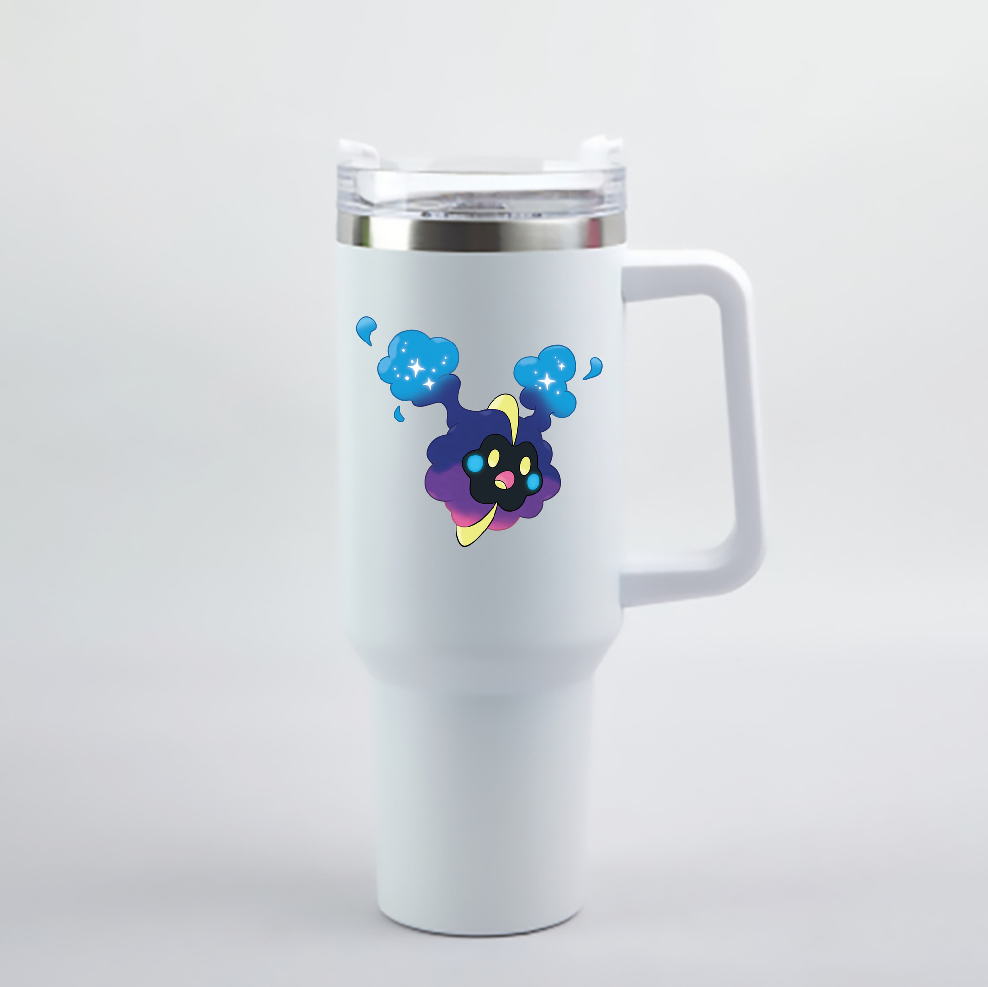 （画像用） ポケットモンスター Pokémon 1200mL車用タンブラー - クリスタルステッカー（プラスチックストロー付き）