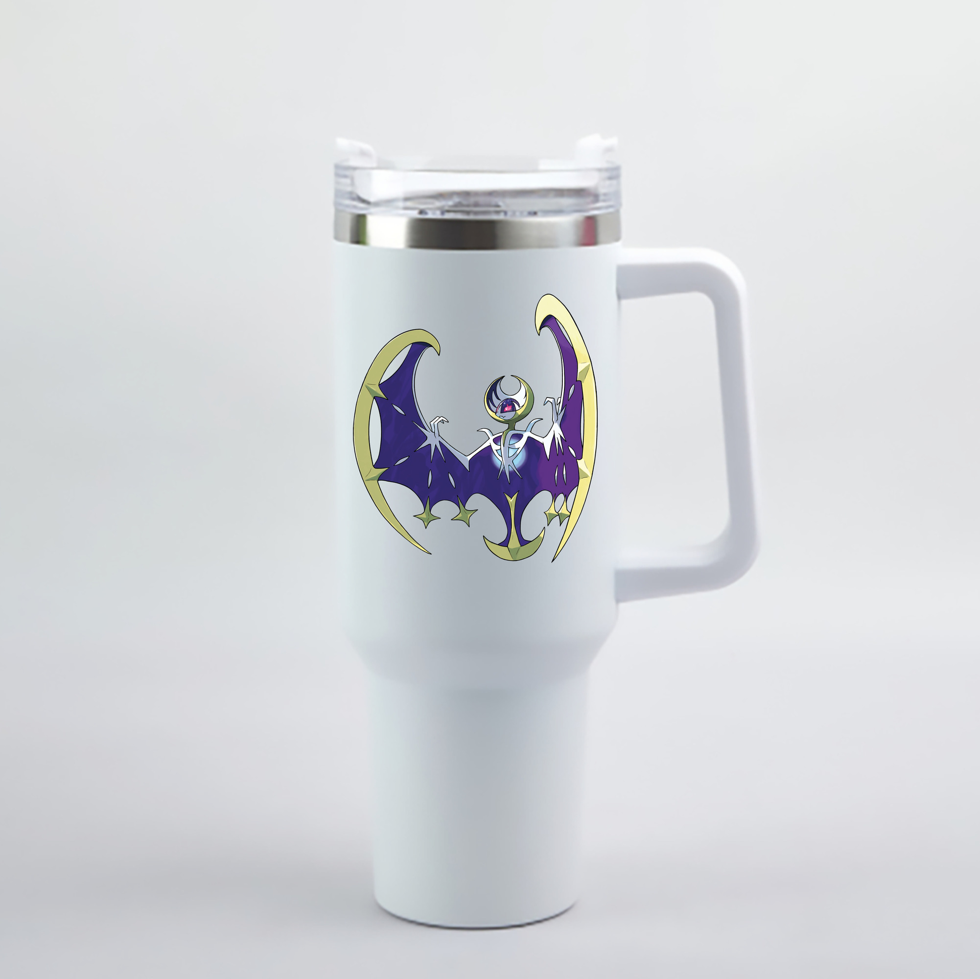 （画像用） ポケットモンスター Pokémon 1200mL車用タンブラー - クリスタルステッカー（プラスチックストロー付き）