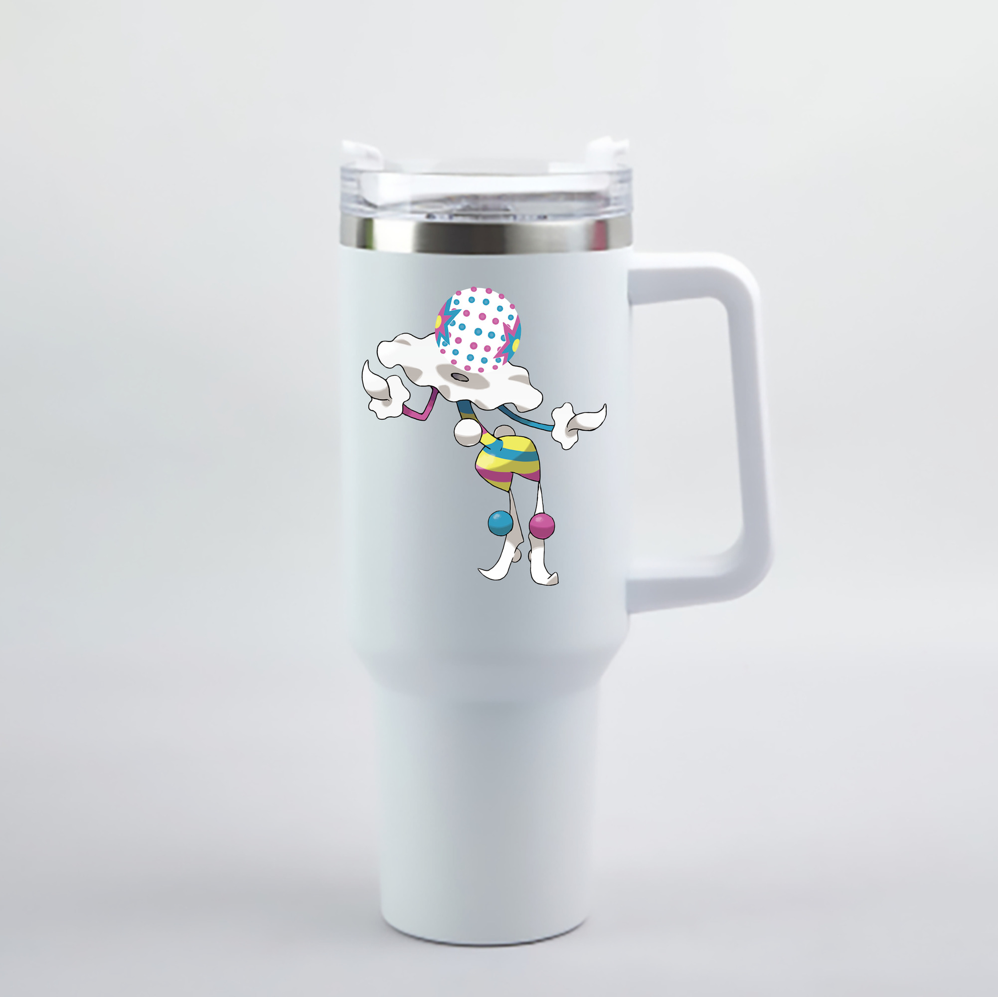 （画像用） ポケットモンスター Pokémon 1200mL車用タンブラー - クリスタルステッカー（プラスチックストロー付き）