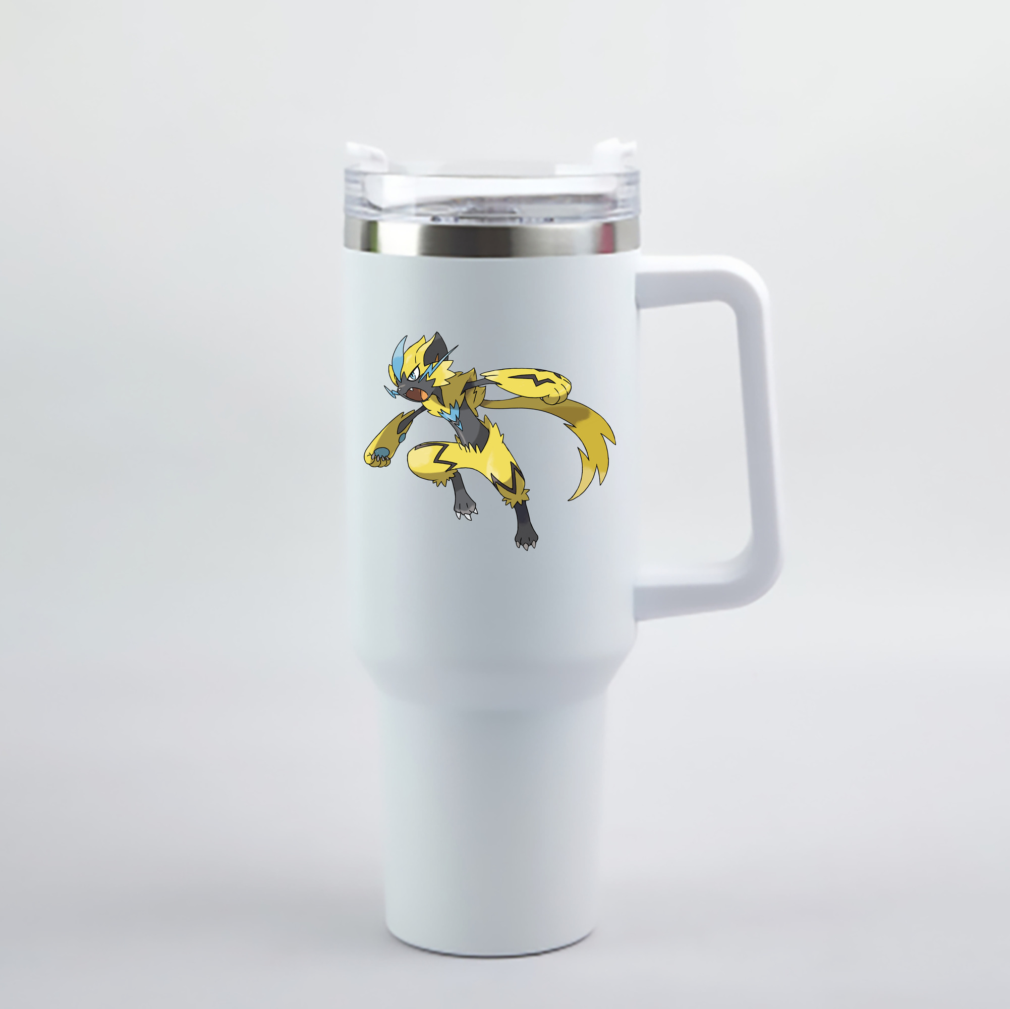 （画像用） ポケットモンスター Pokémon 1200mL車用タンブラー - クリスタルステッカー（プラスチックストロー付き）