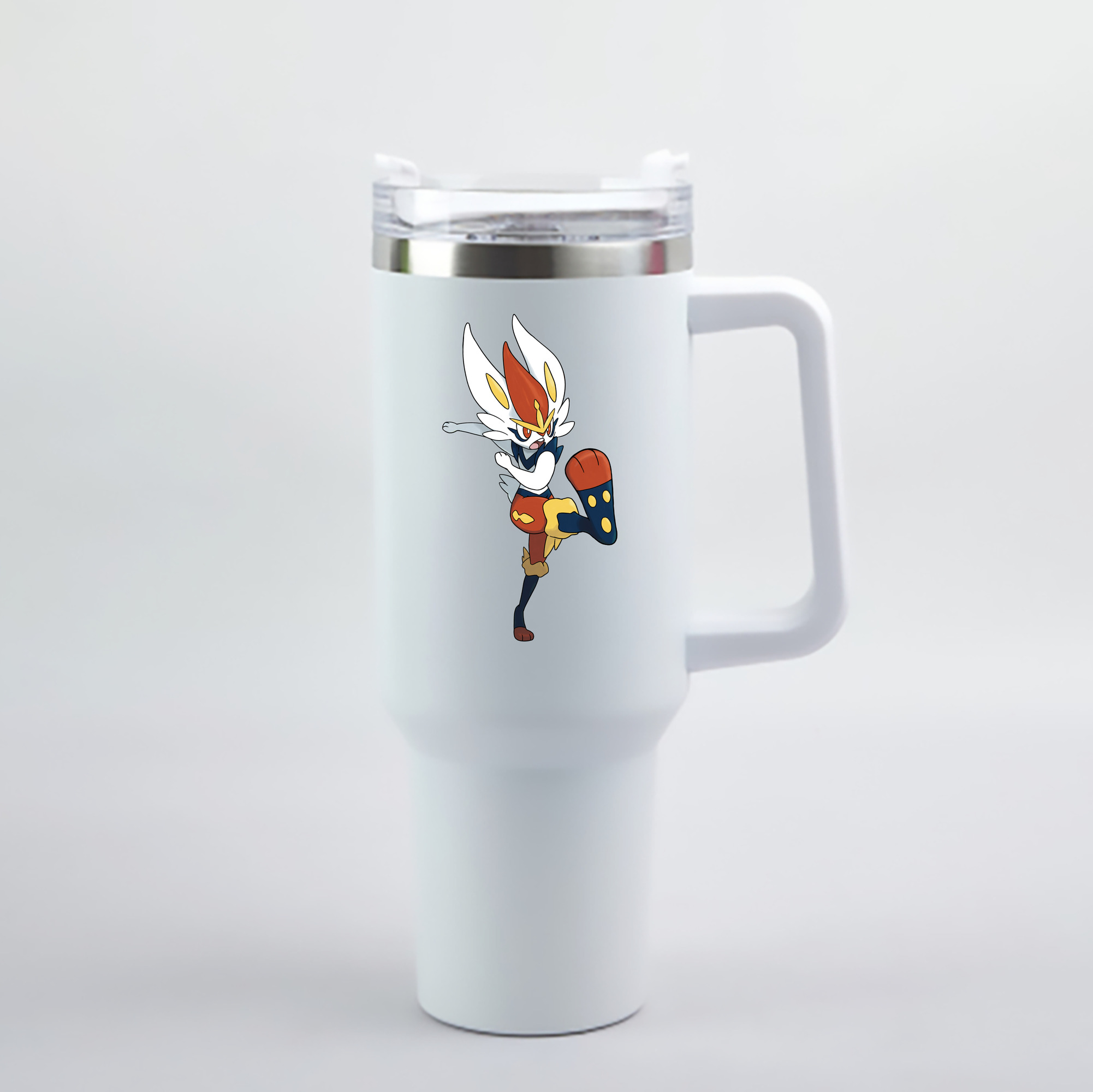 （画像用） ポケットモンスター Pokémon 1200mL車用タンブラー - クリスタルステッカー（プラスチックストロー付き）