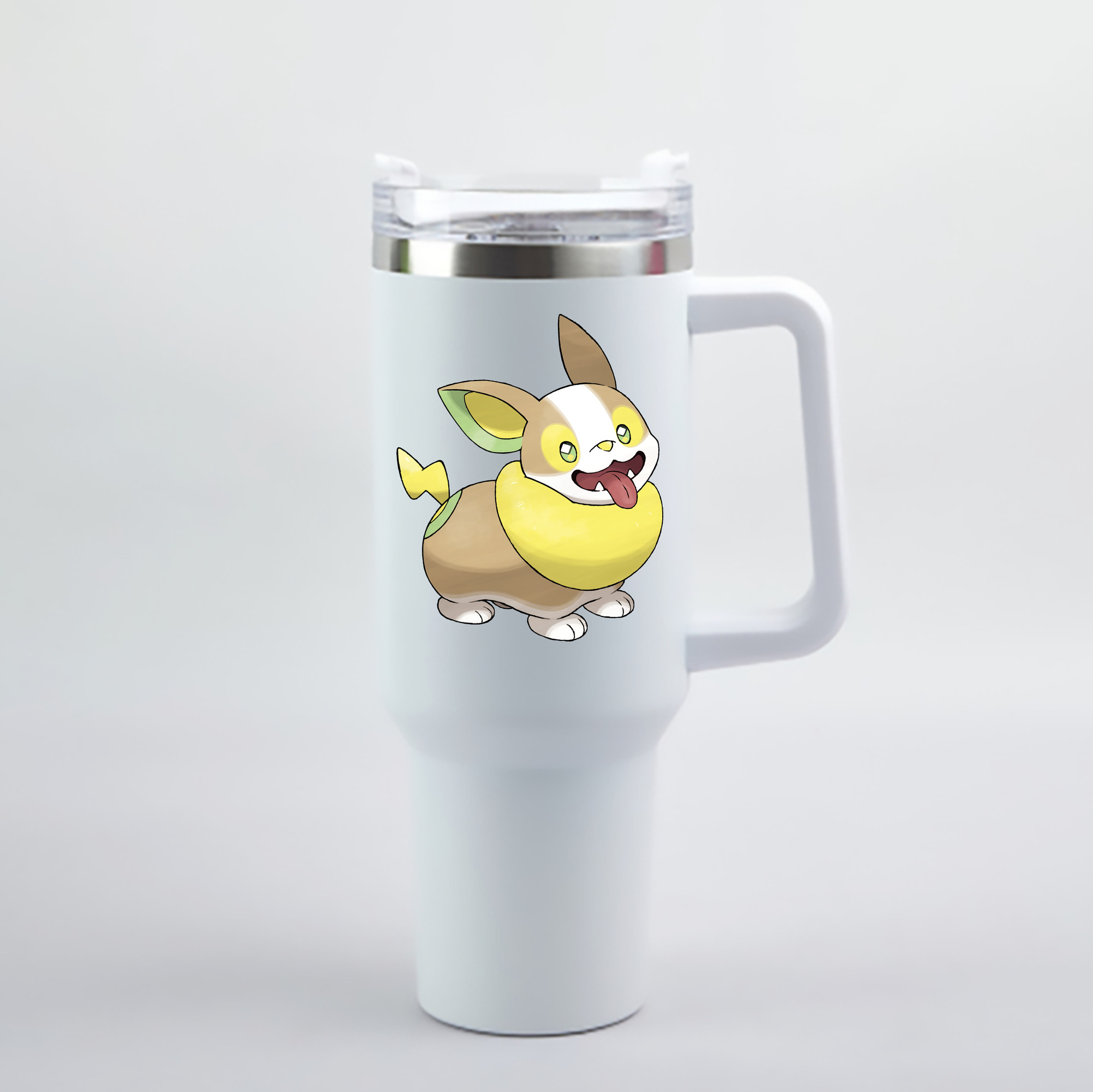 （画像用） ポケットモンスター Pokémon 1200mL車用タンブラー - クリスタルステッカー（プラスチックストロー付き）