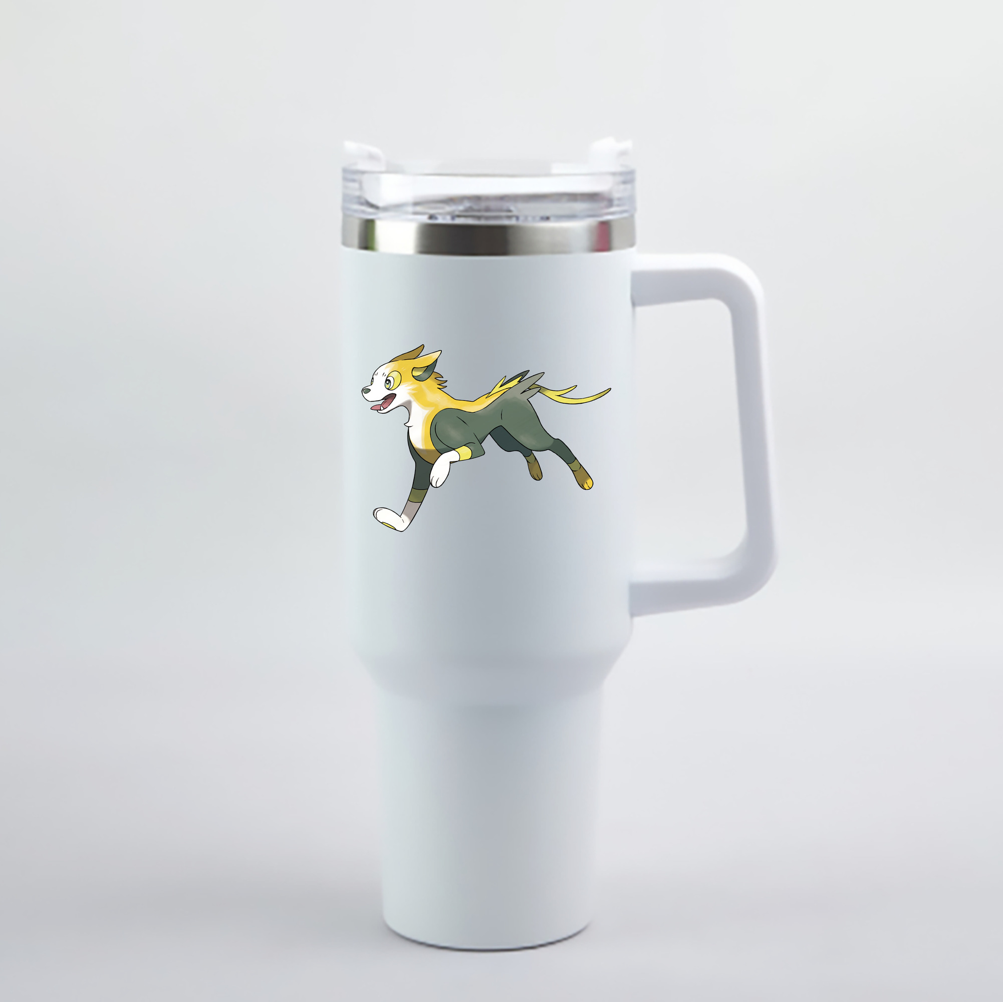 （画像用） ポケットモンスター Pokémon 1200mL車用タンブラー - クリスタルステッカー（プラスチックストロー付き）