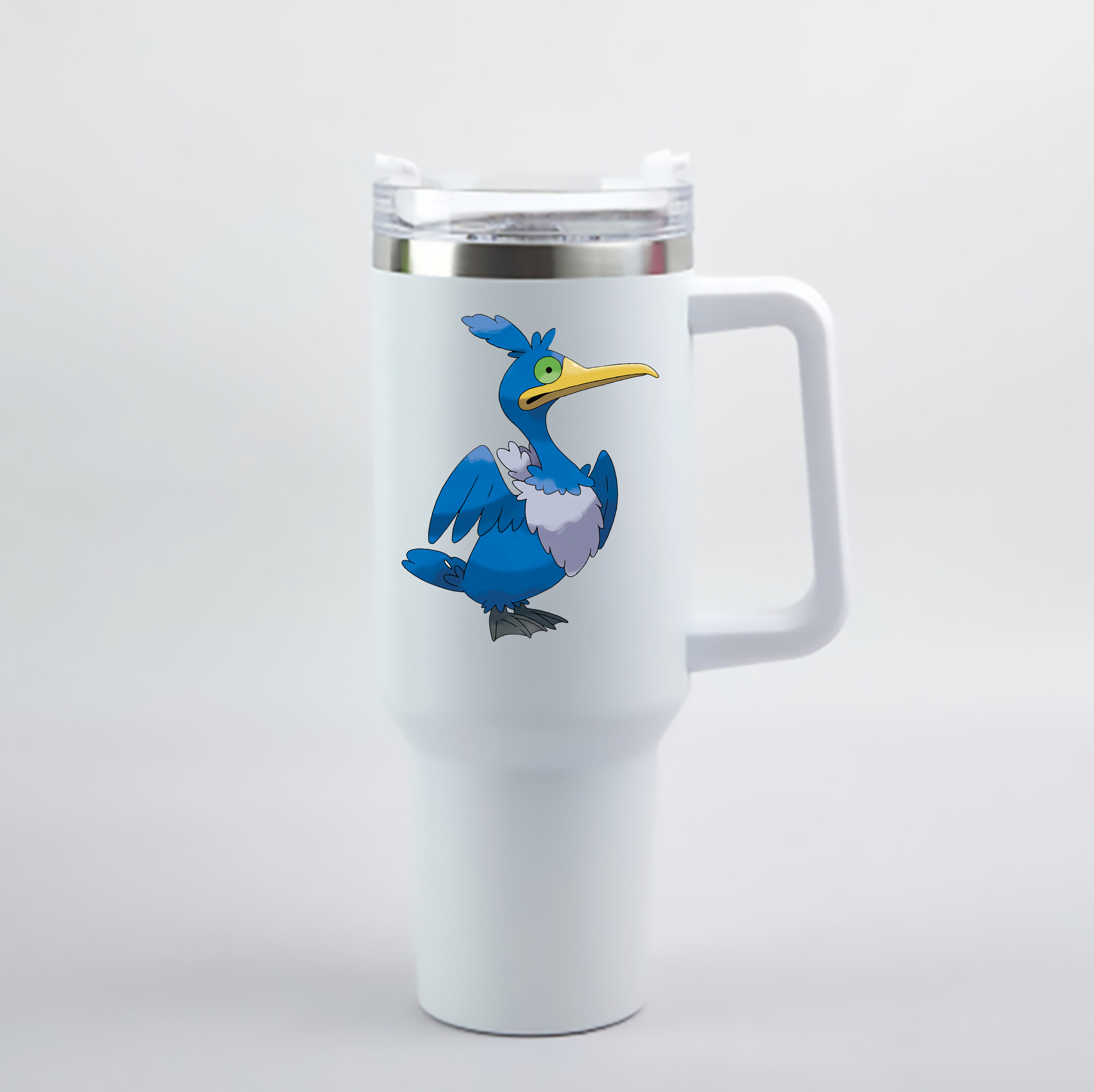 （画像用） ポケットモンスター Pokémon 1200mL車用タンブラー - クリスタルステッカー（プラスチックストロー付き）