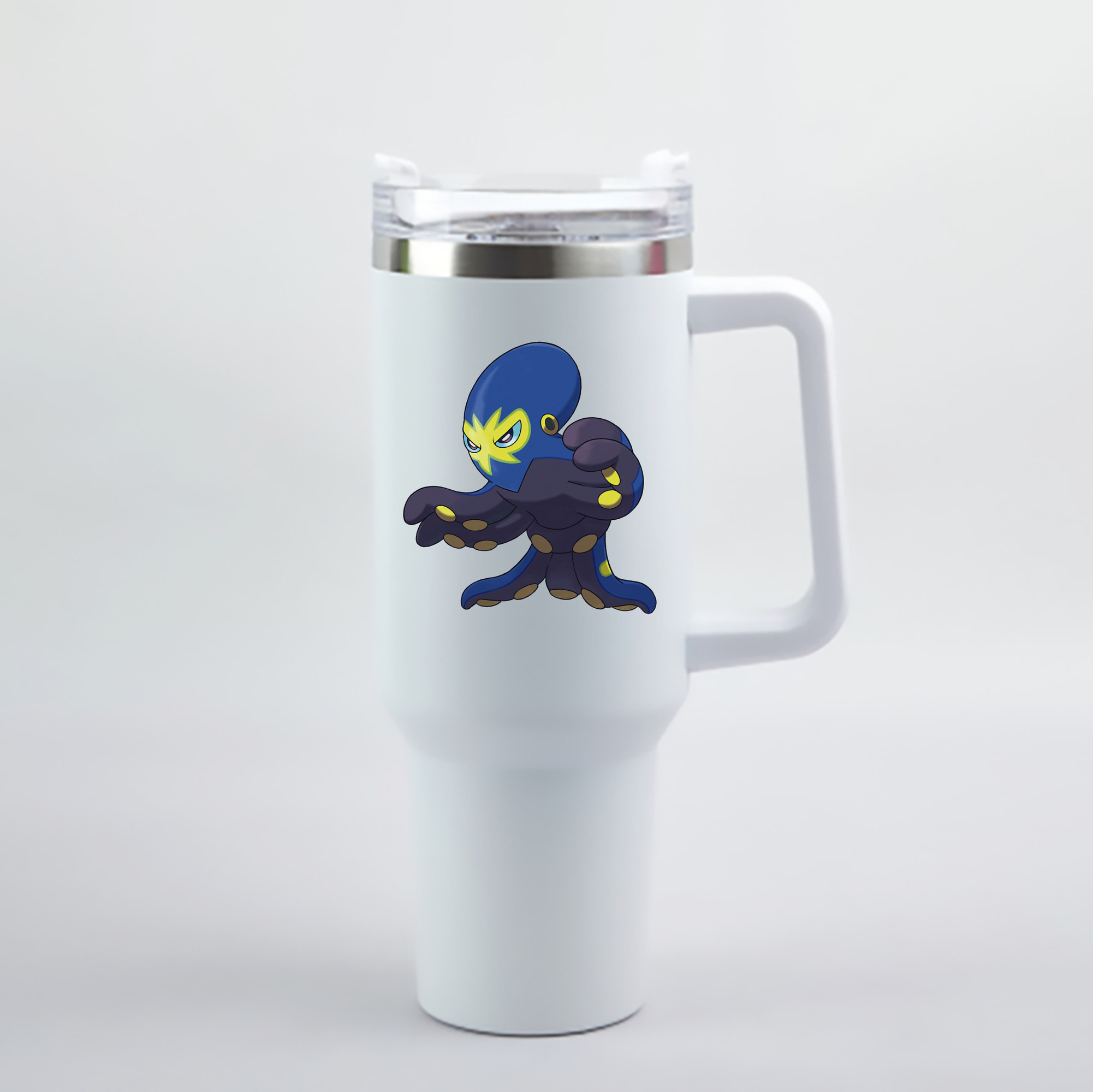 （画像用） ポケットモンスター Pokémon 1200mL車用タンブラー - クリスタルステッカー（プラスチックストロー付き）