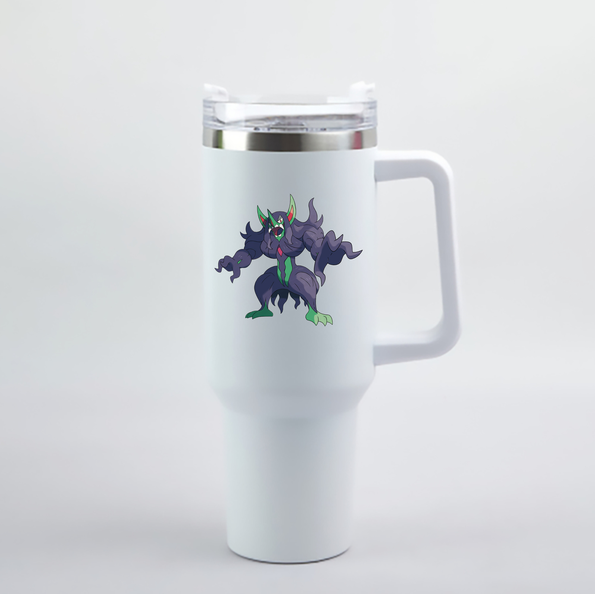 （画像用） ポケットモンスター Pokémon 1200mL車用タンブラー - クリスタルステッカー（プラスチックストロー付き）