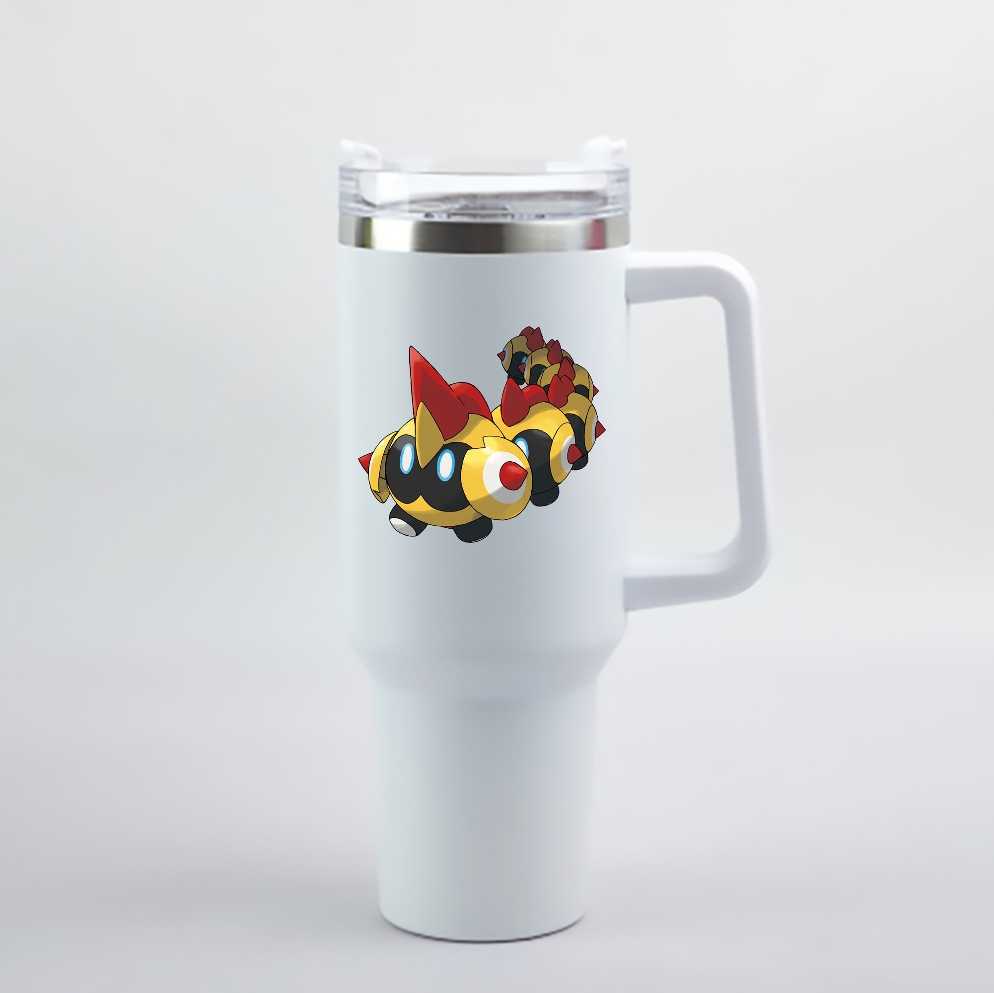 （画像用） ポケットモンスター Pokémon 1200mL車用タンブラー - クリスタルステッカー（プラスチックストロー付き）