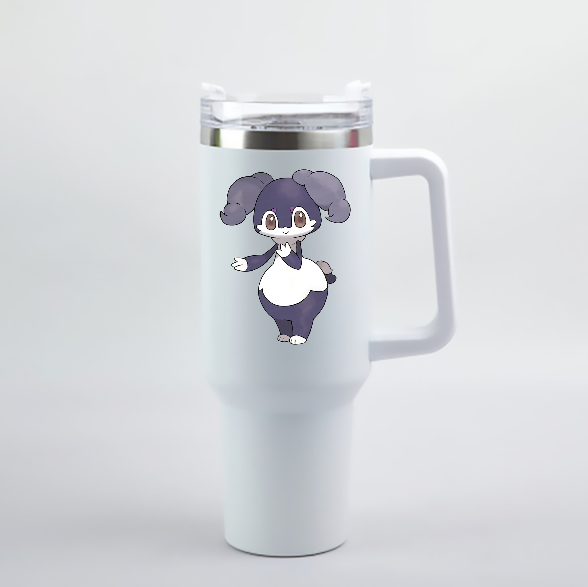 （画像用） ポケットモンスター Pokémon 1200mL車用タンブラー - クリスタルステッカー（プラスチックストロー付き）