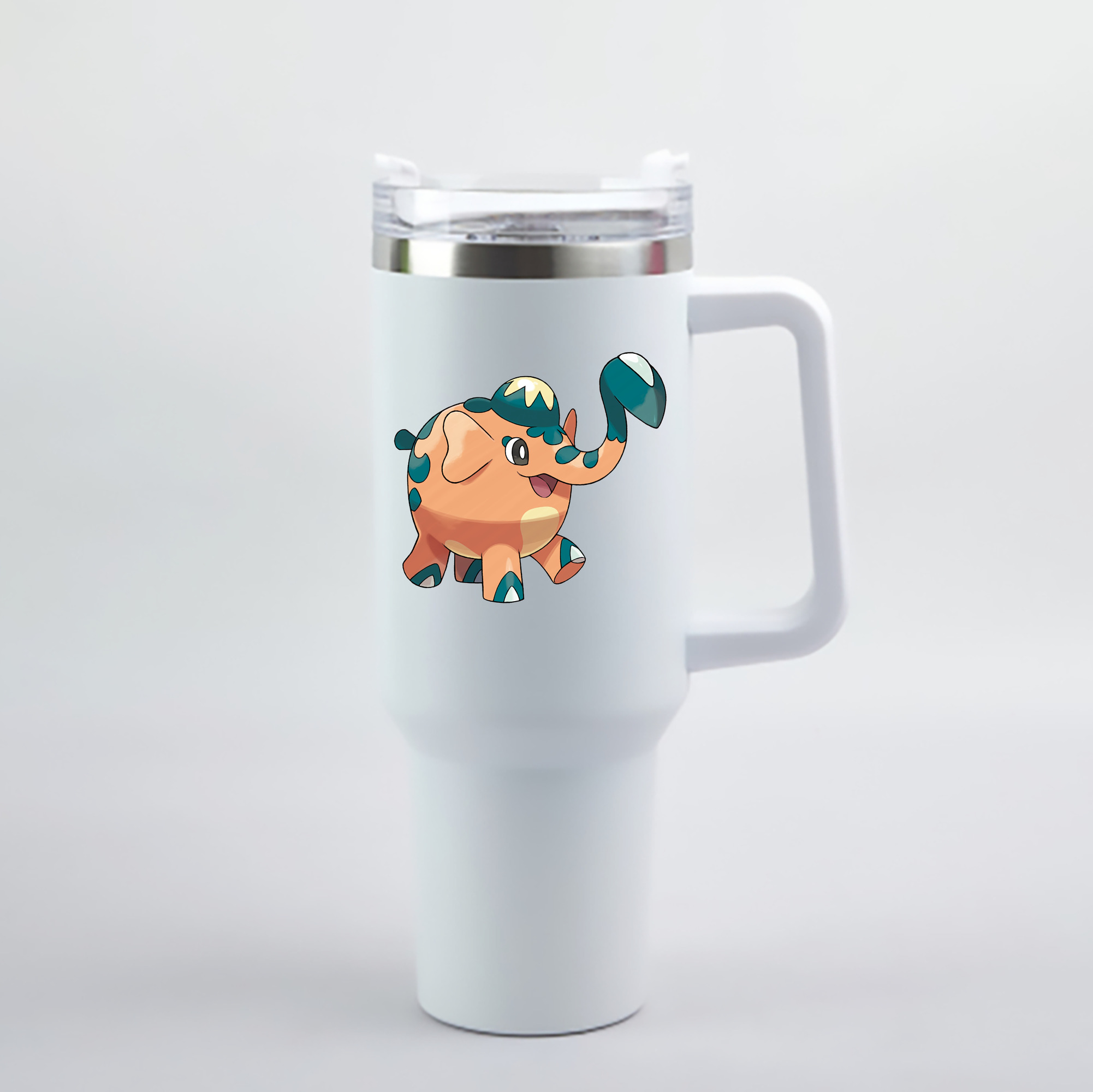 （画像用） ポケットモンスター Pokémon 1200mL車用タンブラー - クリスタルステッカー（プラスチックストロー付き）