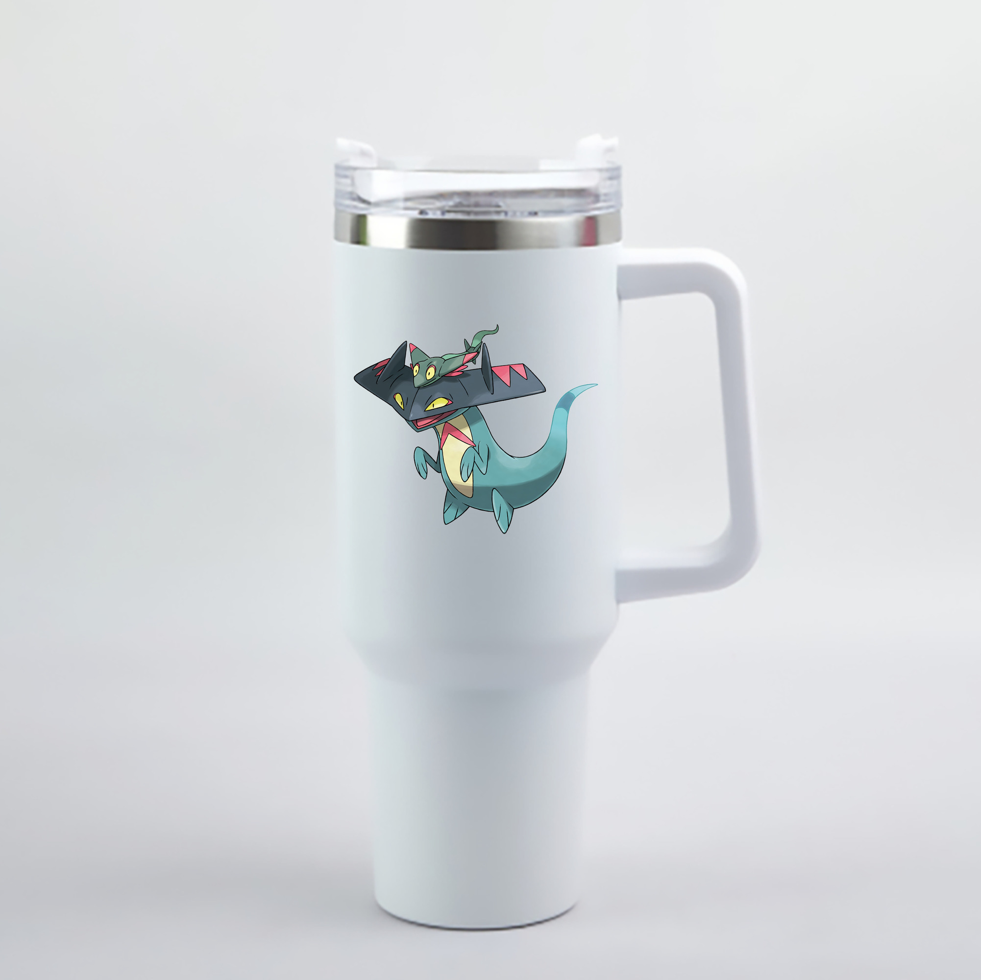 （画像用） ポケットモンスター Pokémon 1200mL車用タンブラー - クリスタルステッカー（プラスチックストロー付き）