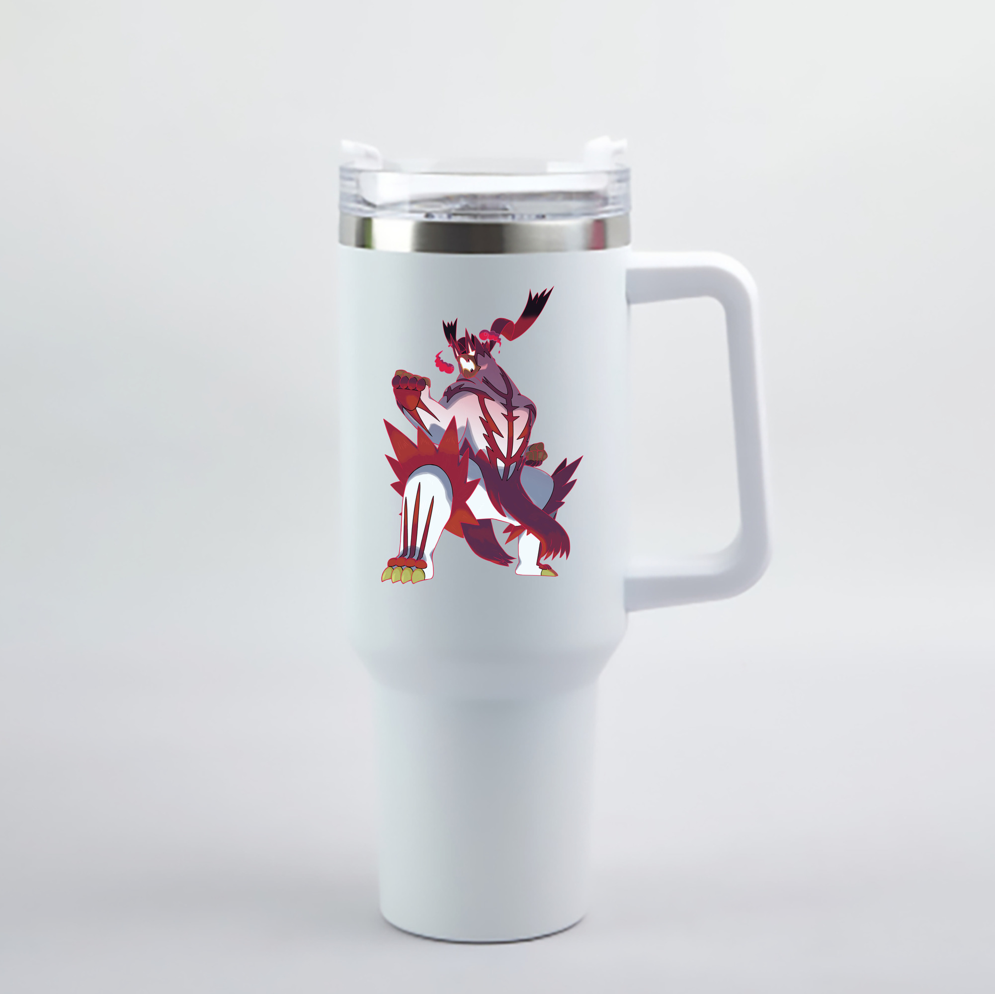 （画像用） ポケットモンスター Pokémon 1200mL車用タンブラー - クリスタルステッカー（プラスチックストロー付き）
