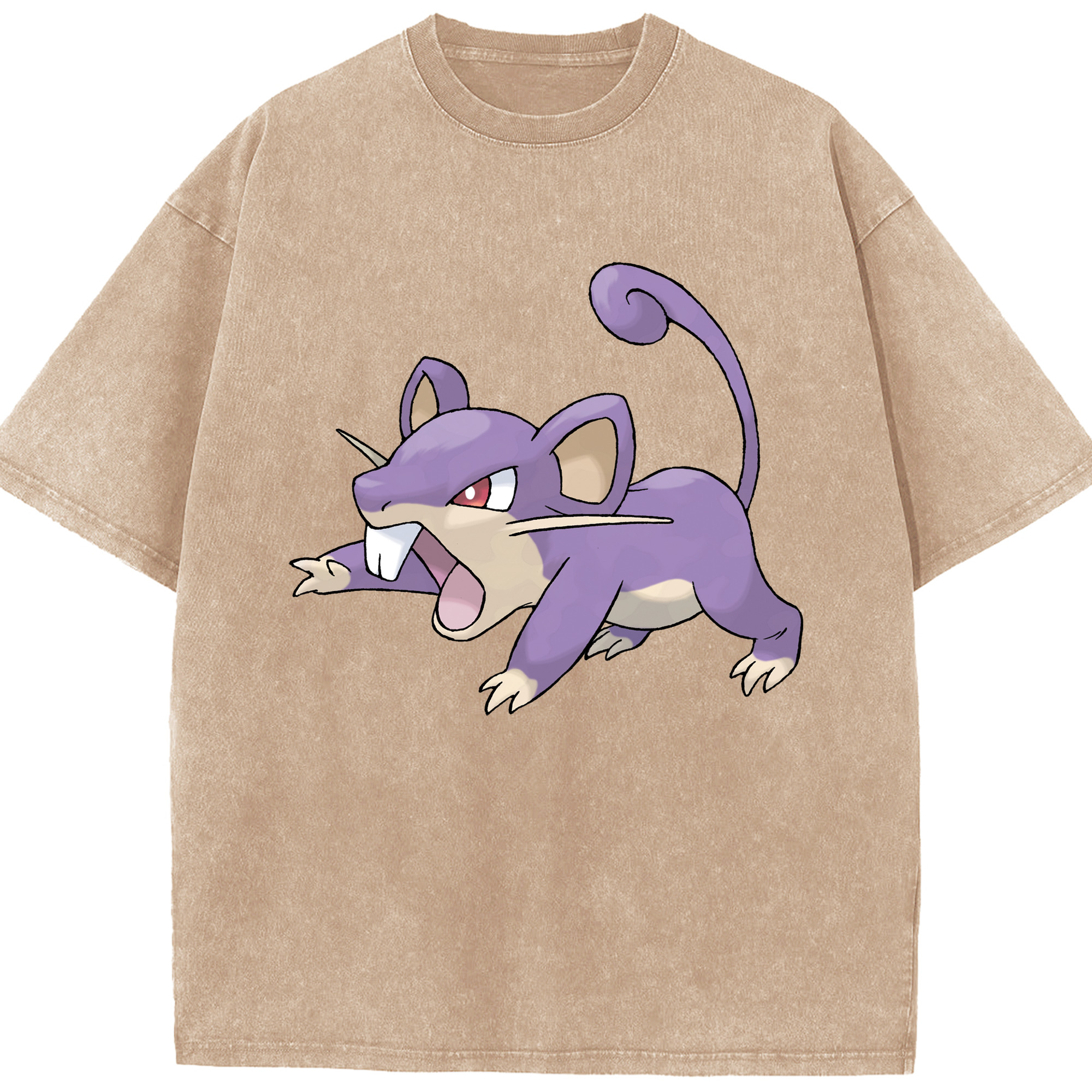 （画像用） ポケットモンスター Pokémon 綿100% ヴィンテージ風 半袖Tシャツ（フロントプリント）