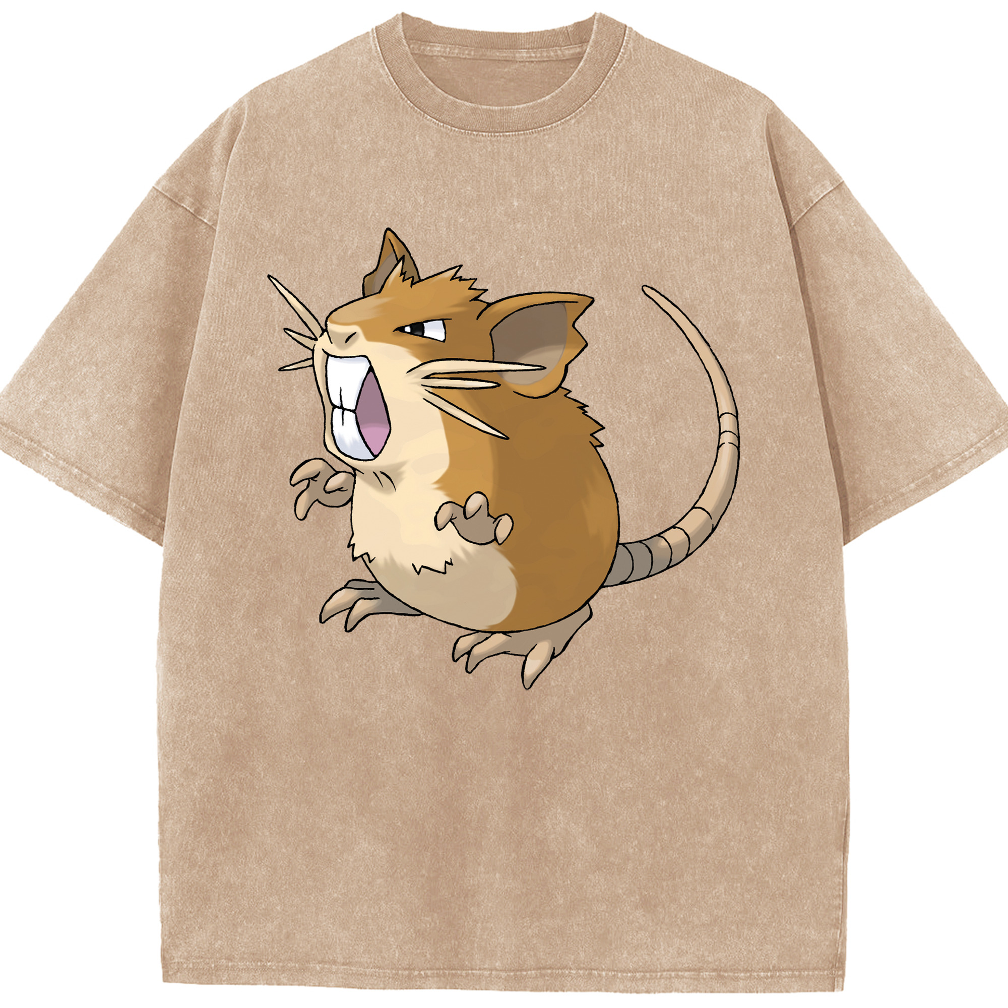 （画像用） ポケットモンスター Pokémon 綿100% ヴィンテージ風 半袖Tシャツ（フロントプリント）