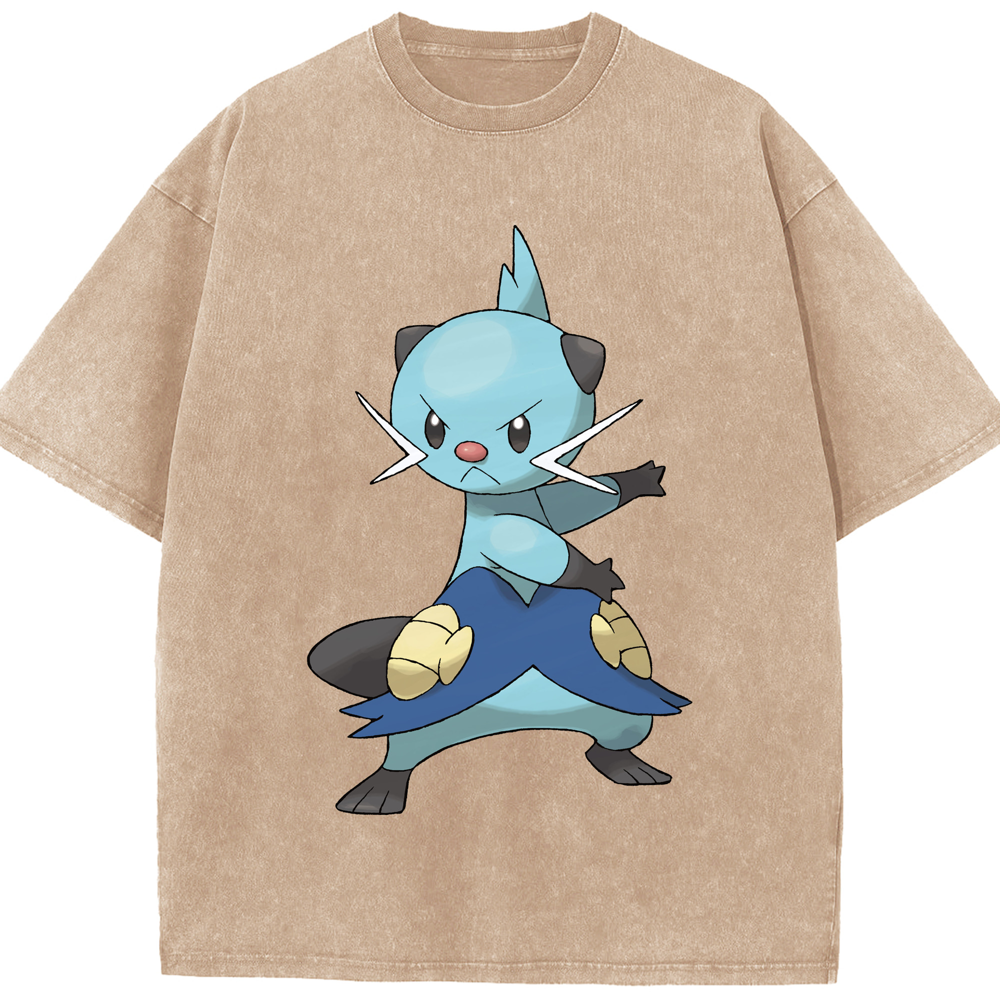 （画像用） ポケットモンスター Pokémon 綿100% ヴィンテージ風 半袖Tシャツ（フロントプリント）